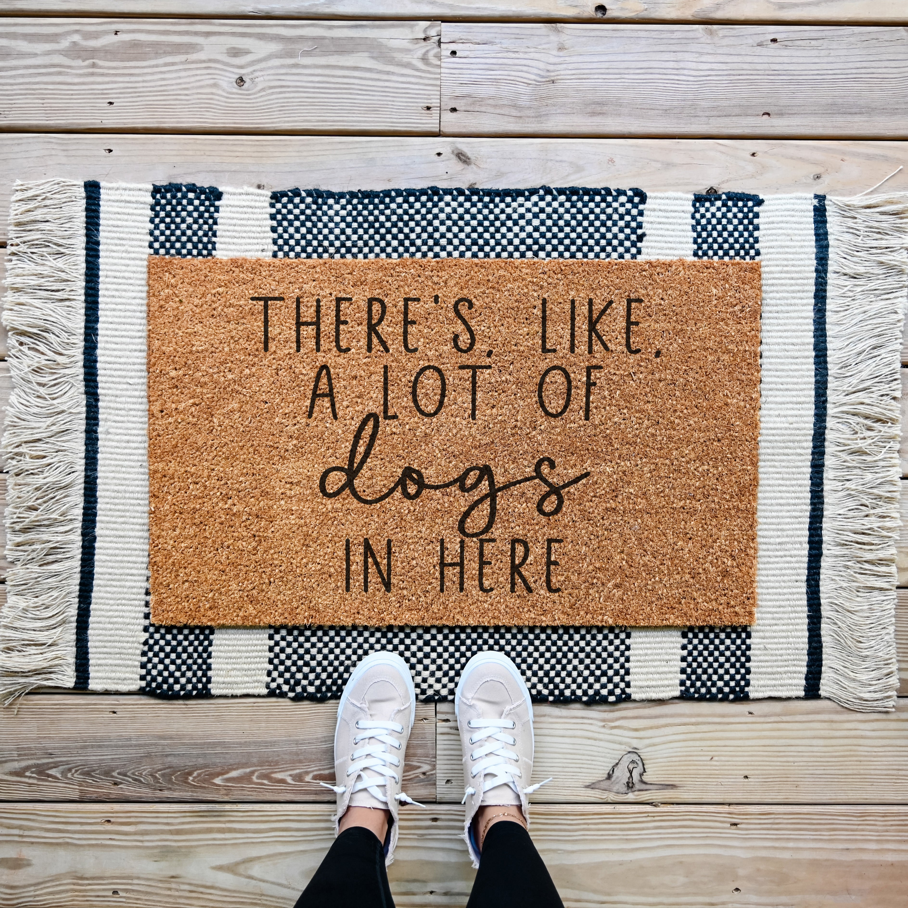 There's Like, A Lot of Cats in Here Doormat. Funny doormat. Coir doormat.