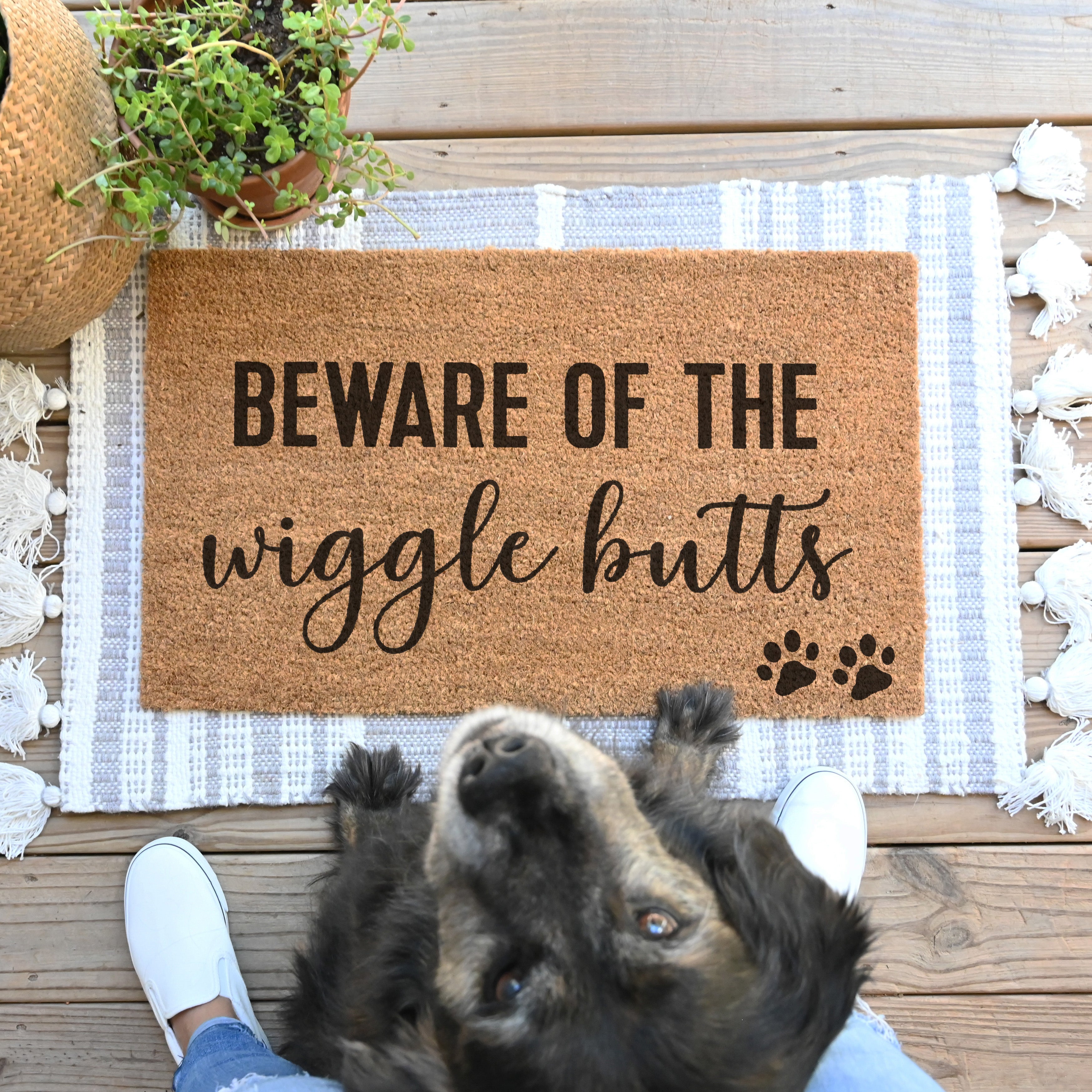 Beware Of The Wiggle Butts Doormat - Hamlin Row