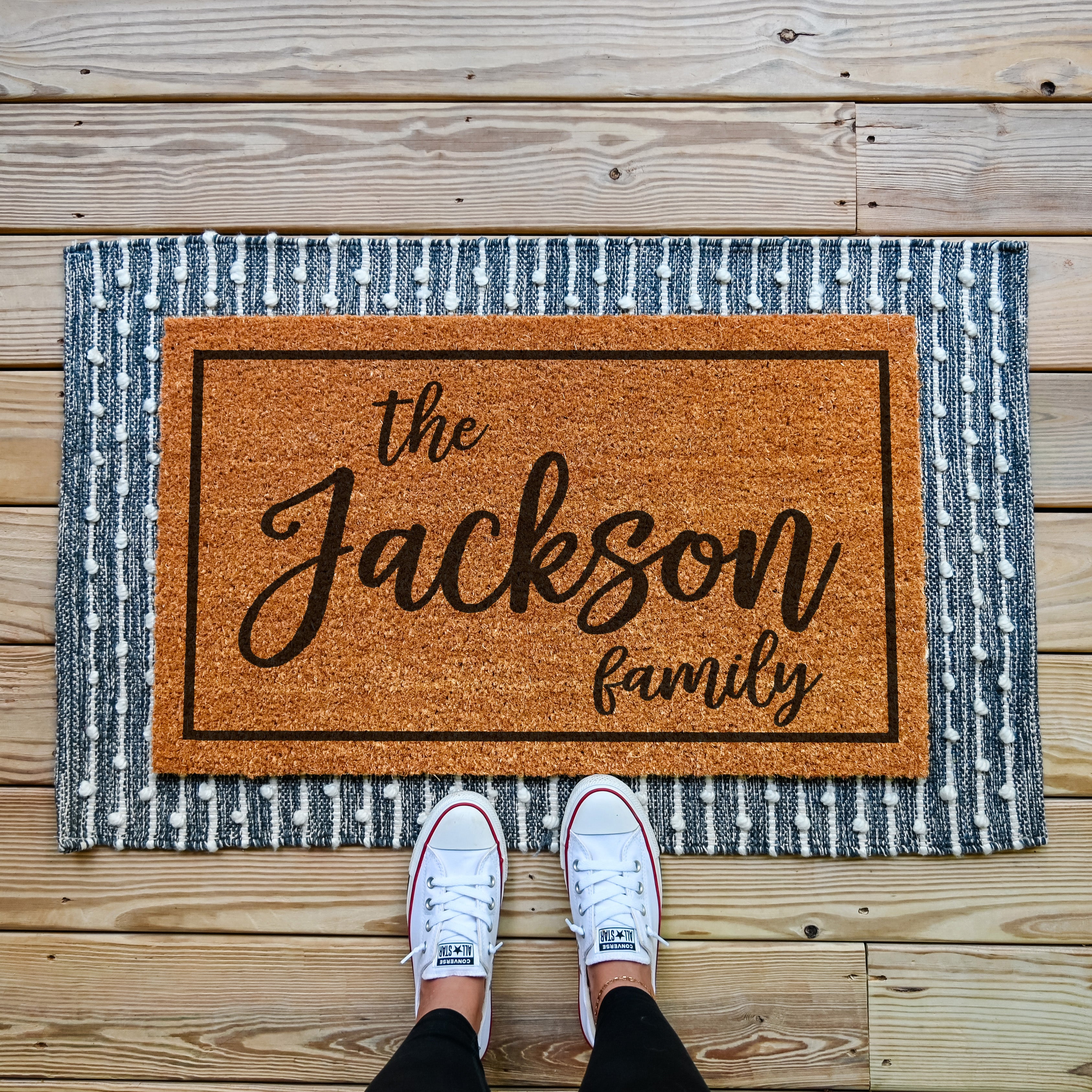 Personalized Last Name Family Doormat