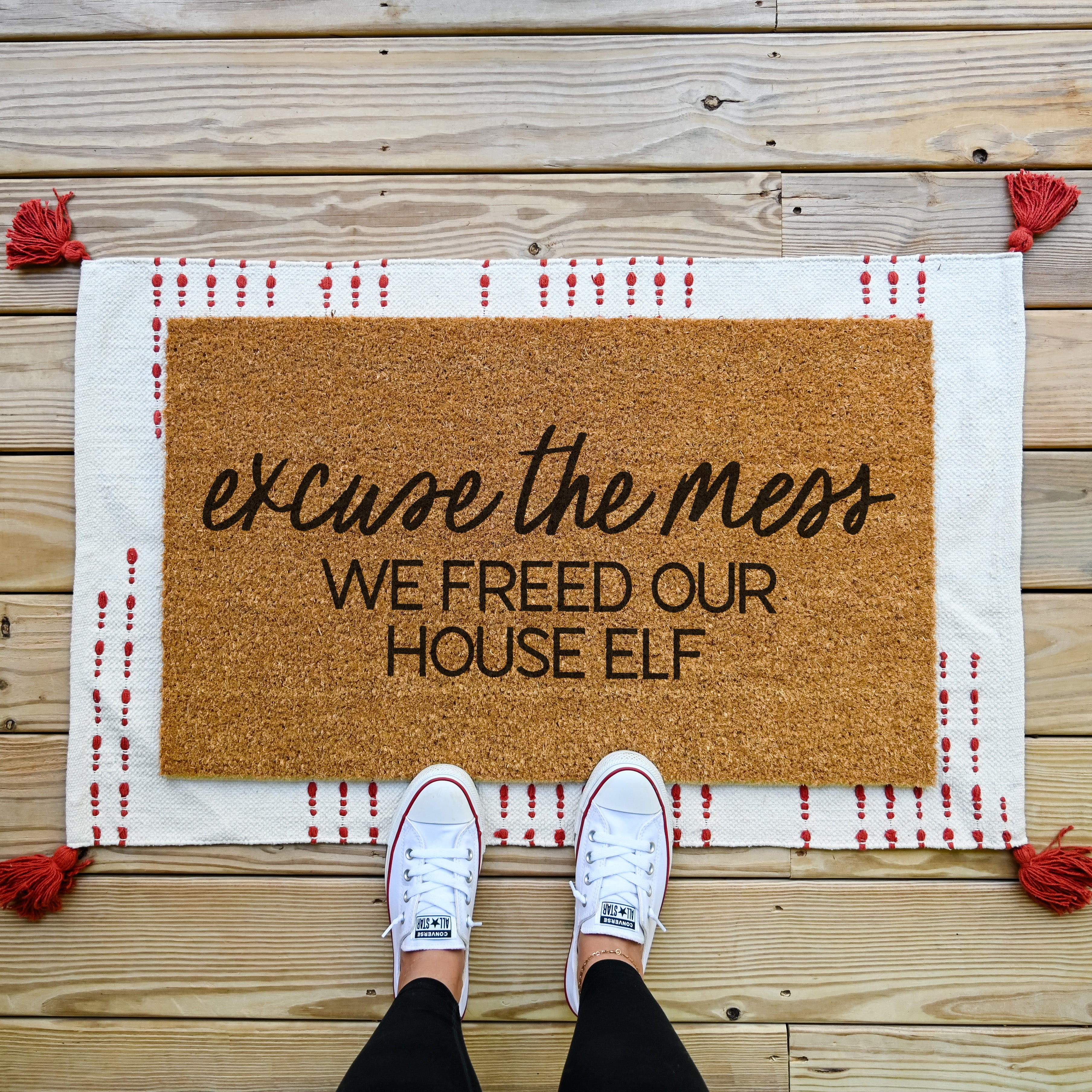 Excuse the Mess Doormat. Coir doormat. Funny doormat.