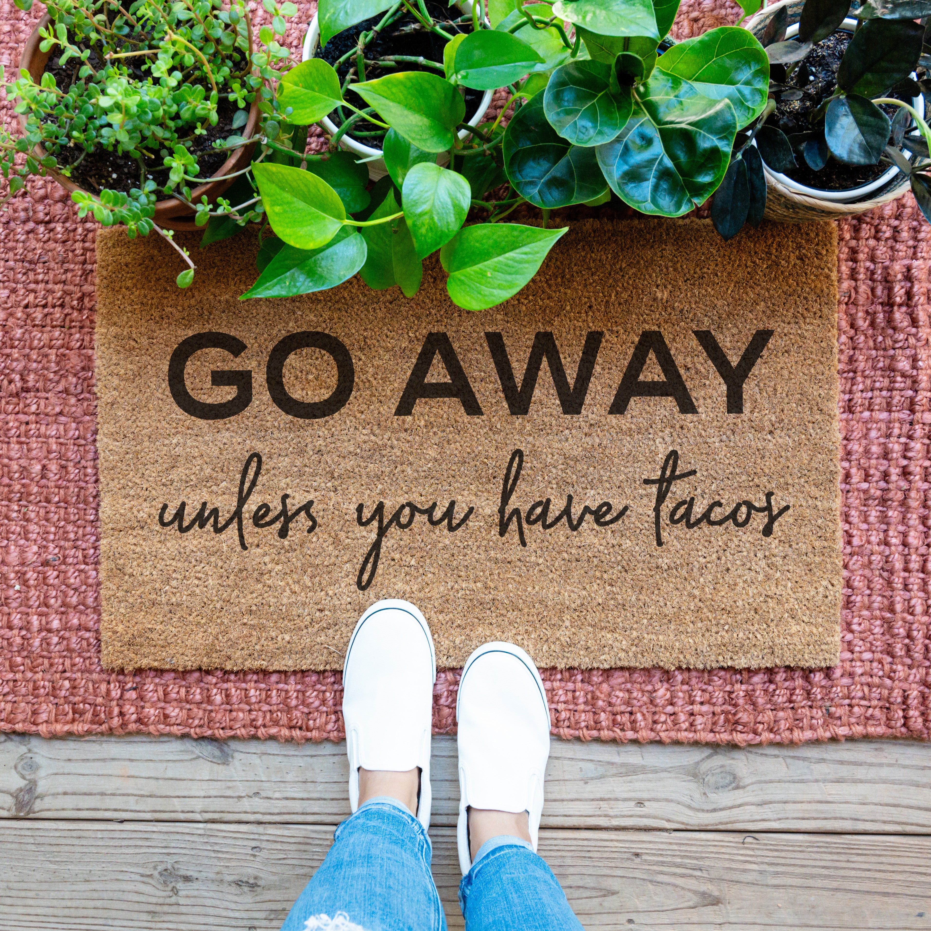 Go Away Unless You Have Tacos Doormat - Hamlin Row