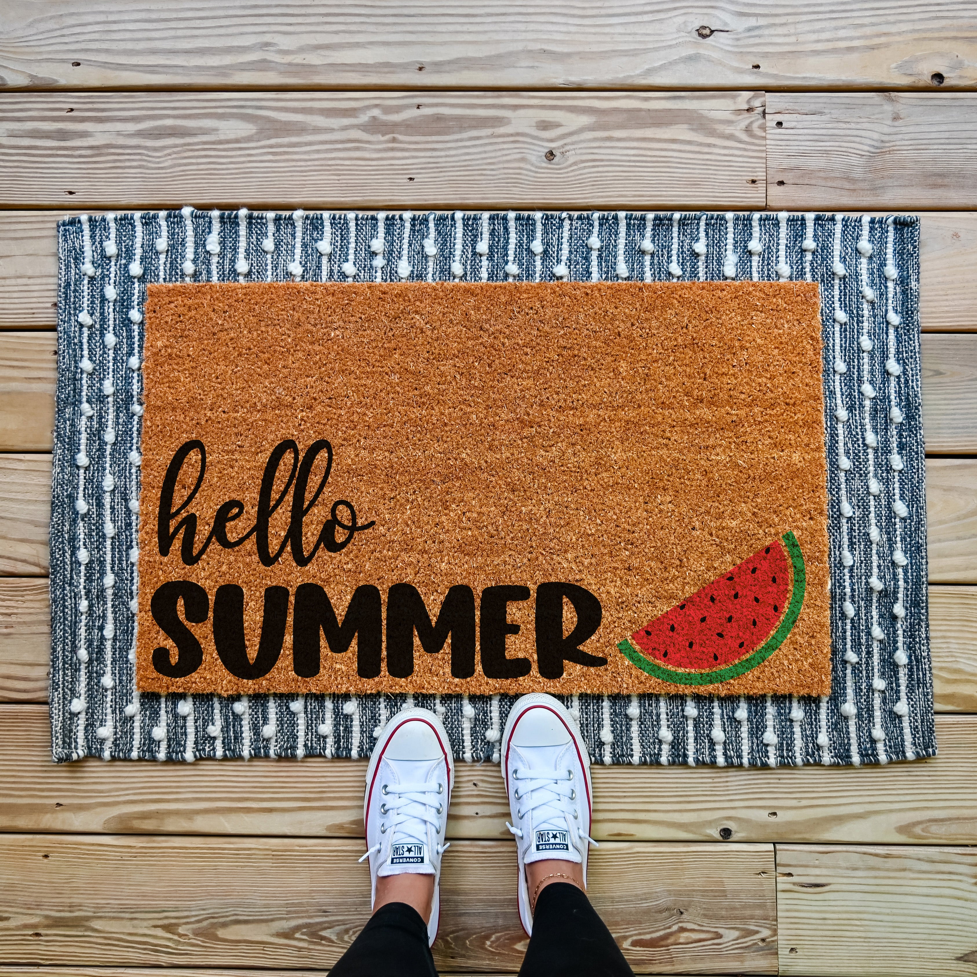 Hello Summer Watermelon Doormat