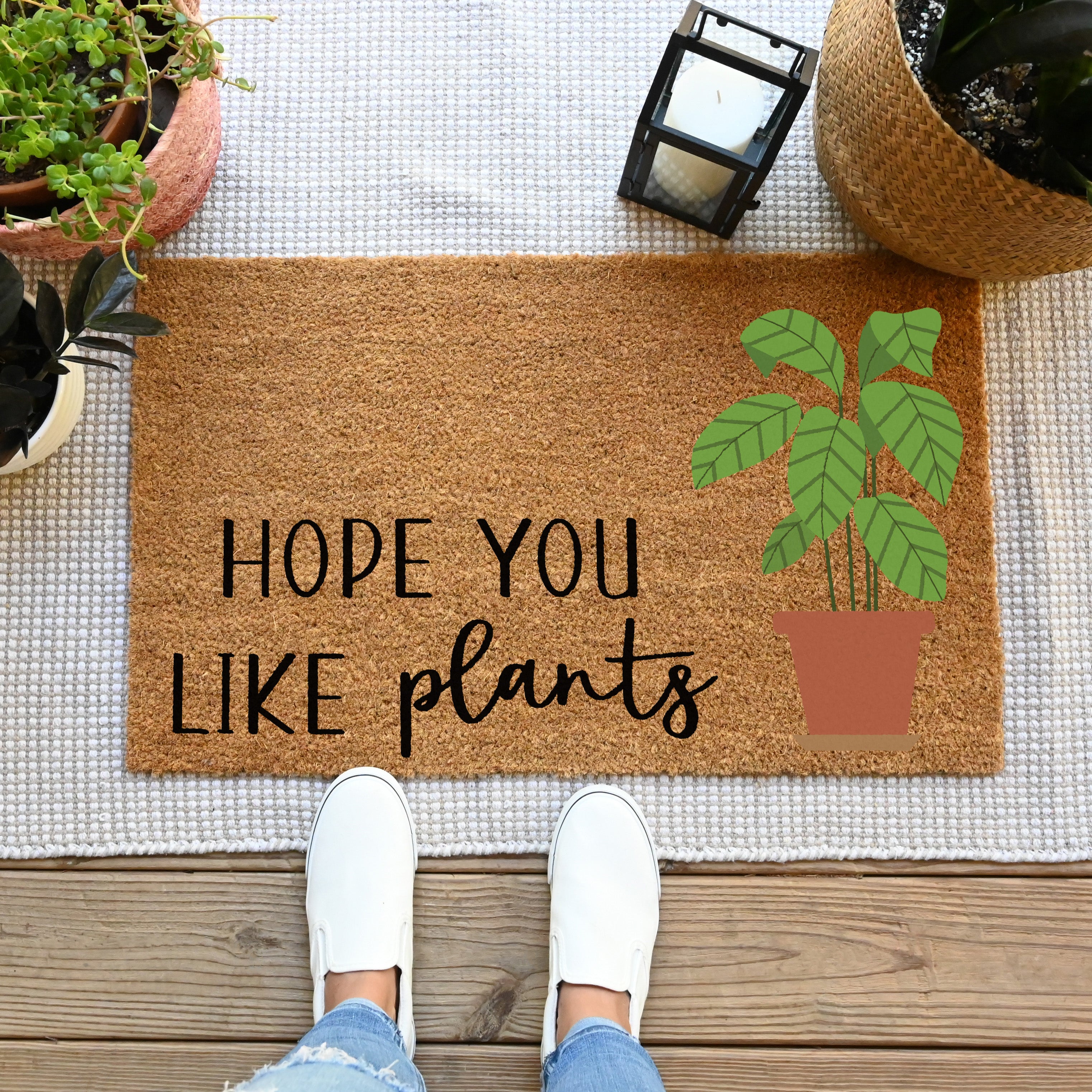 Hope You Like Plants Doormat