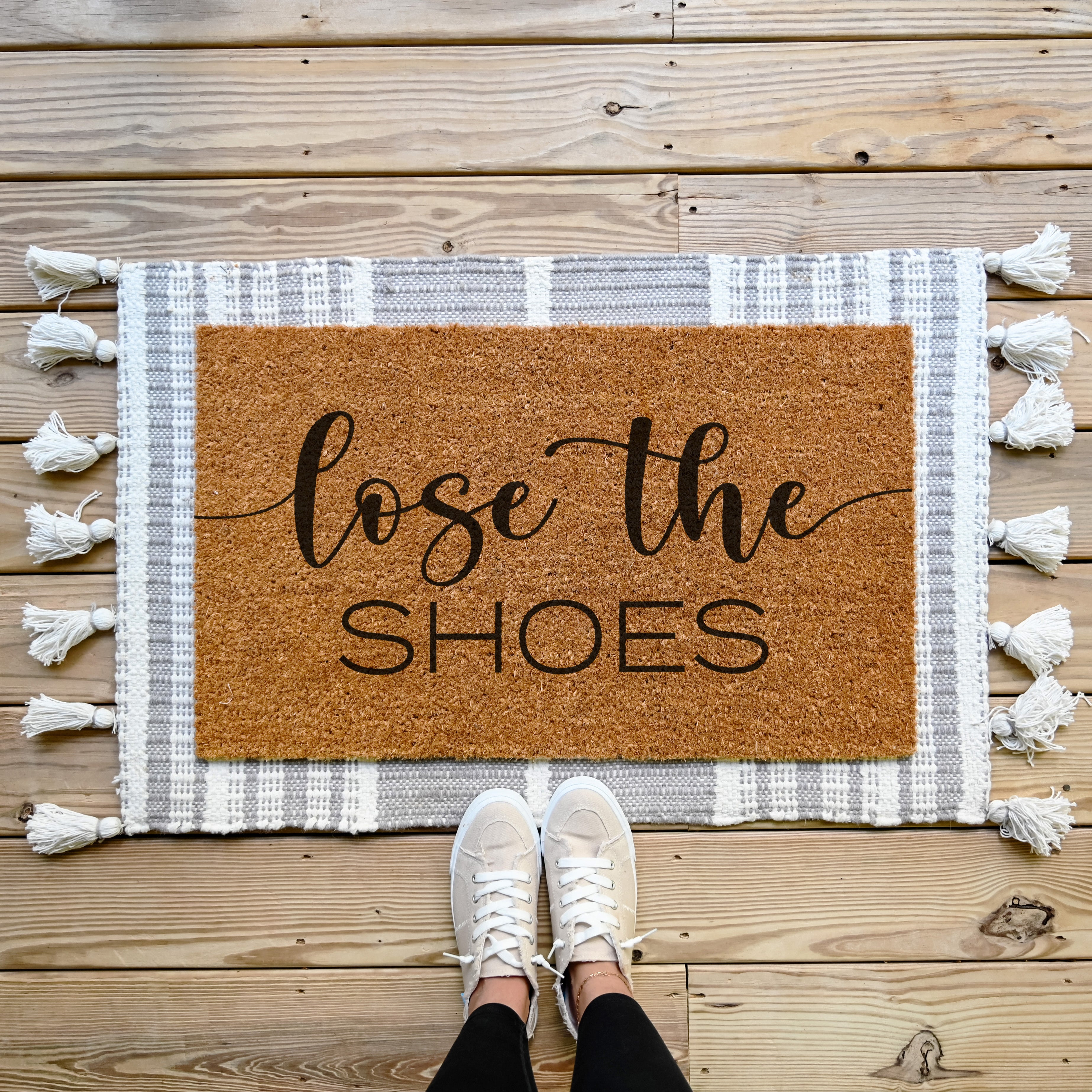 Lose The Shoes Doormat. Coir doormat.