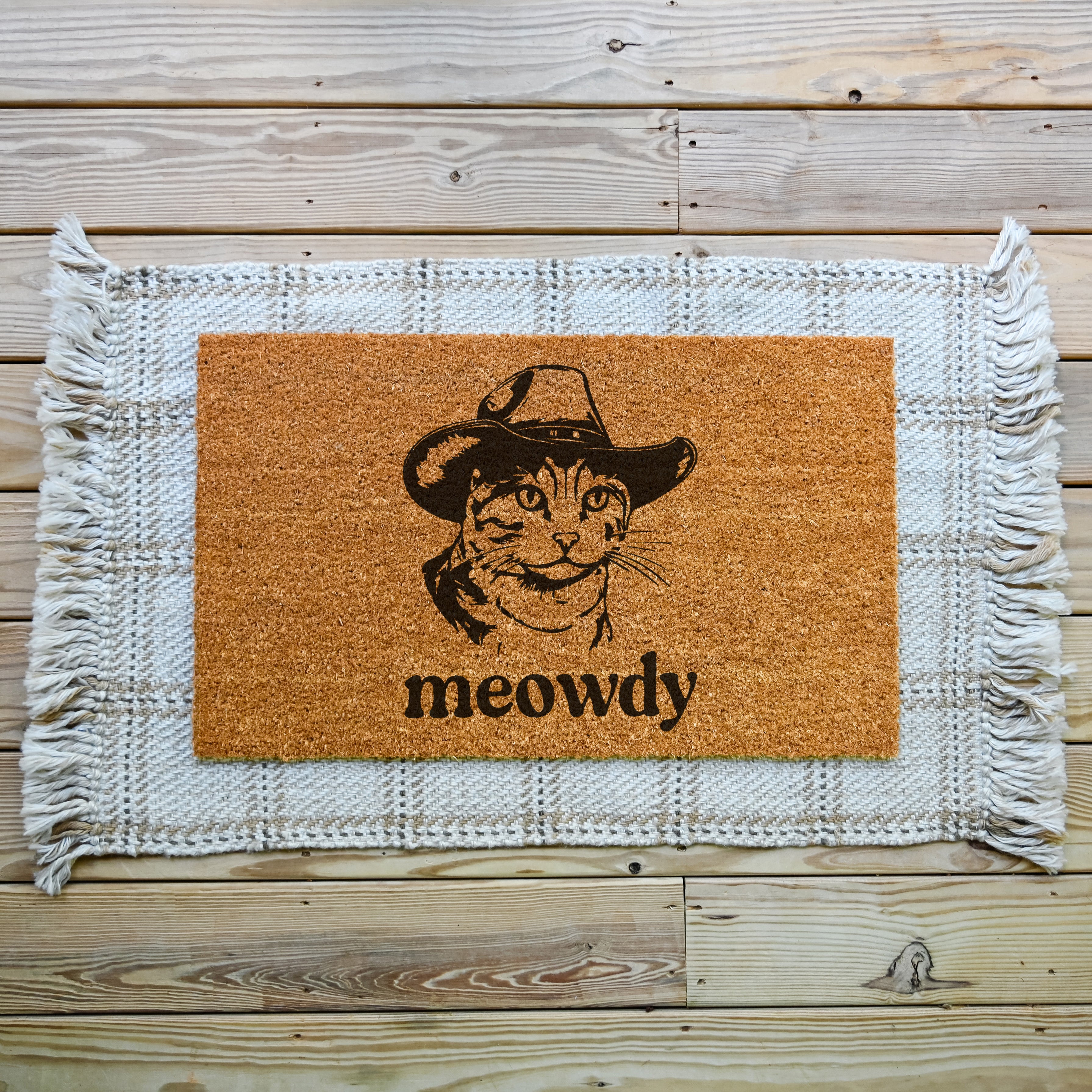 Meowdy Doormat