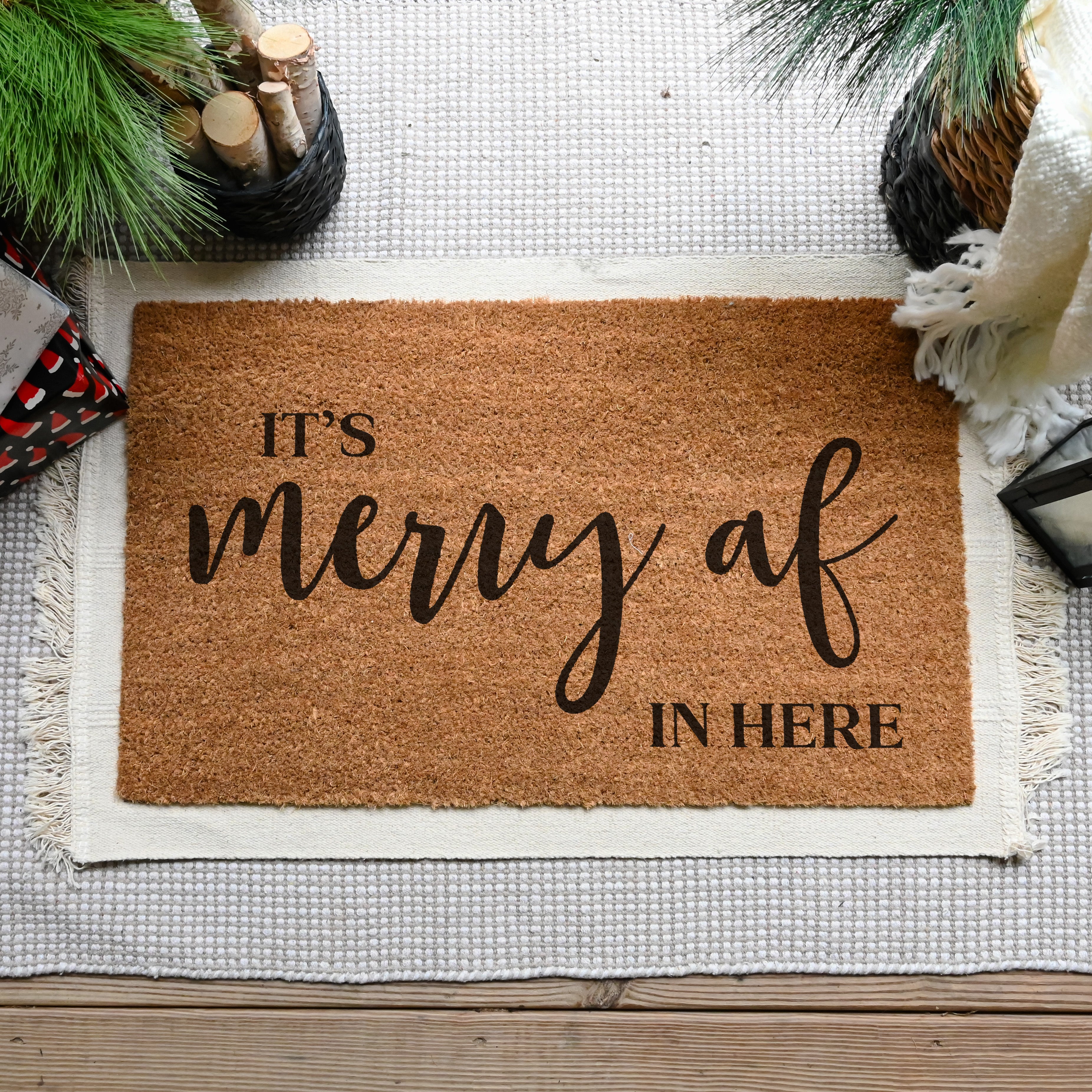 It's Merry AF In Here Doormat - Hamlin Row