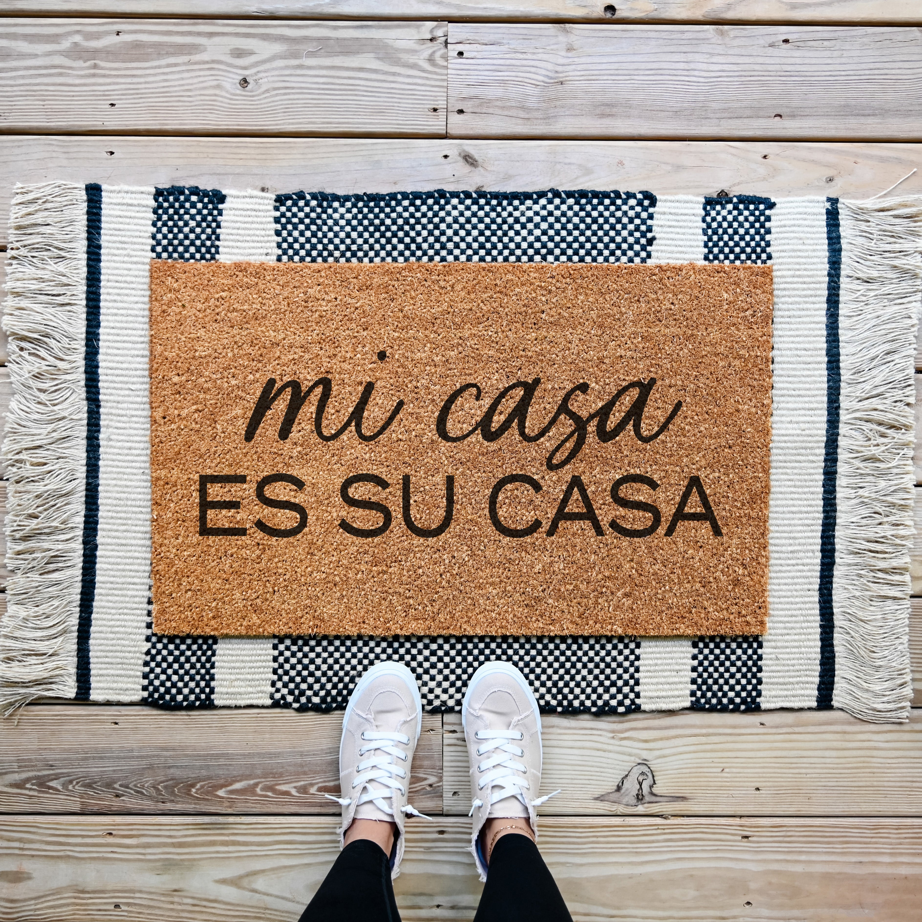 Mi Casa Es Su Casa Doormat.  Coir doormat.  Welcome doormat.