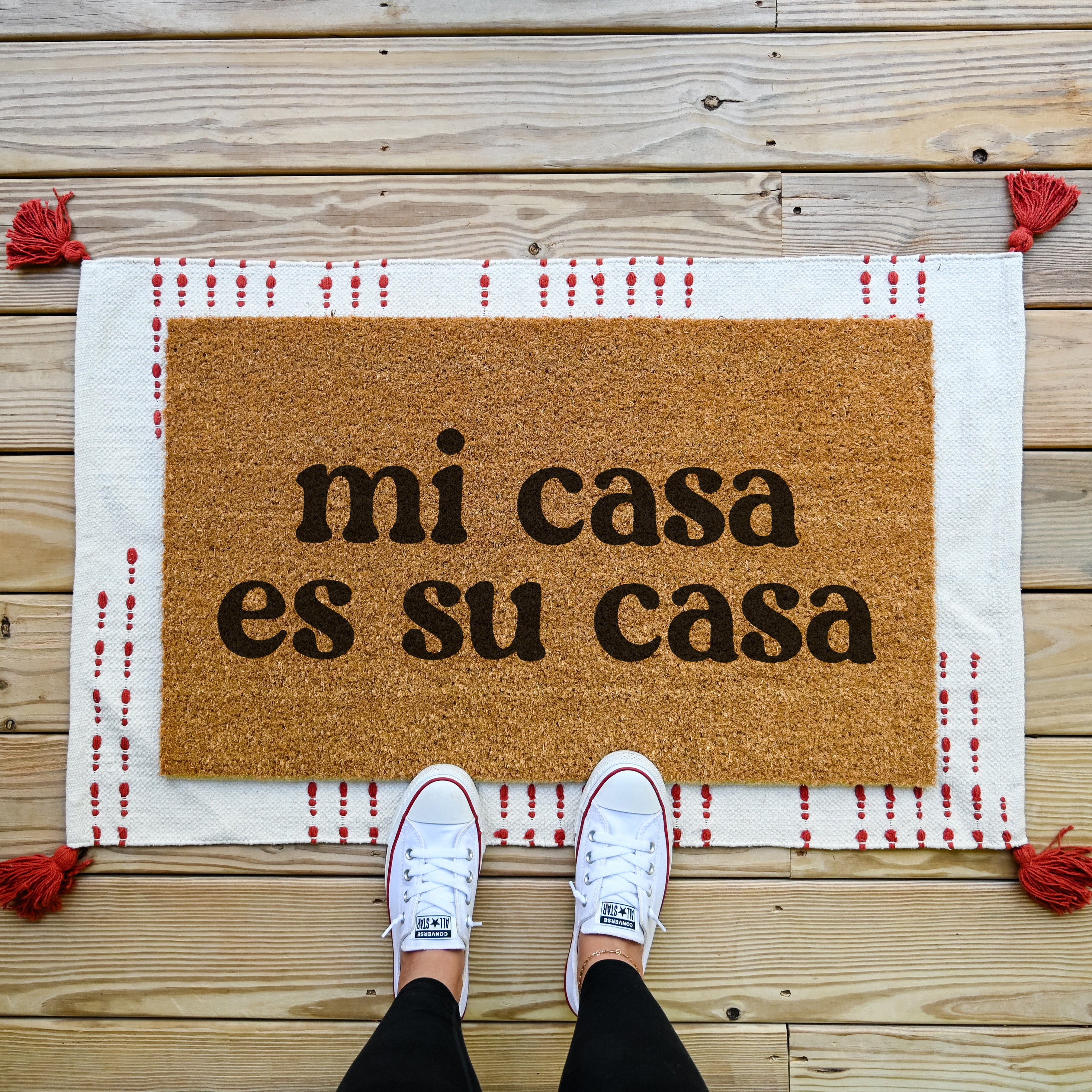 Mi Casa Es Su Casa Doormat.  Coir doormat.  Welcome doormat.