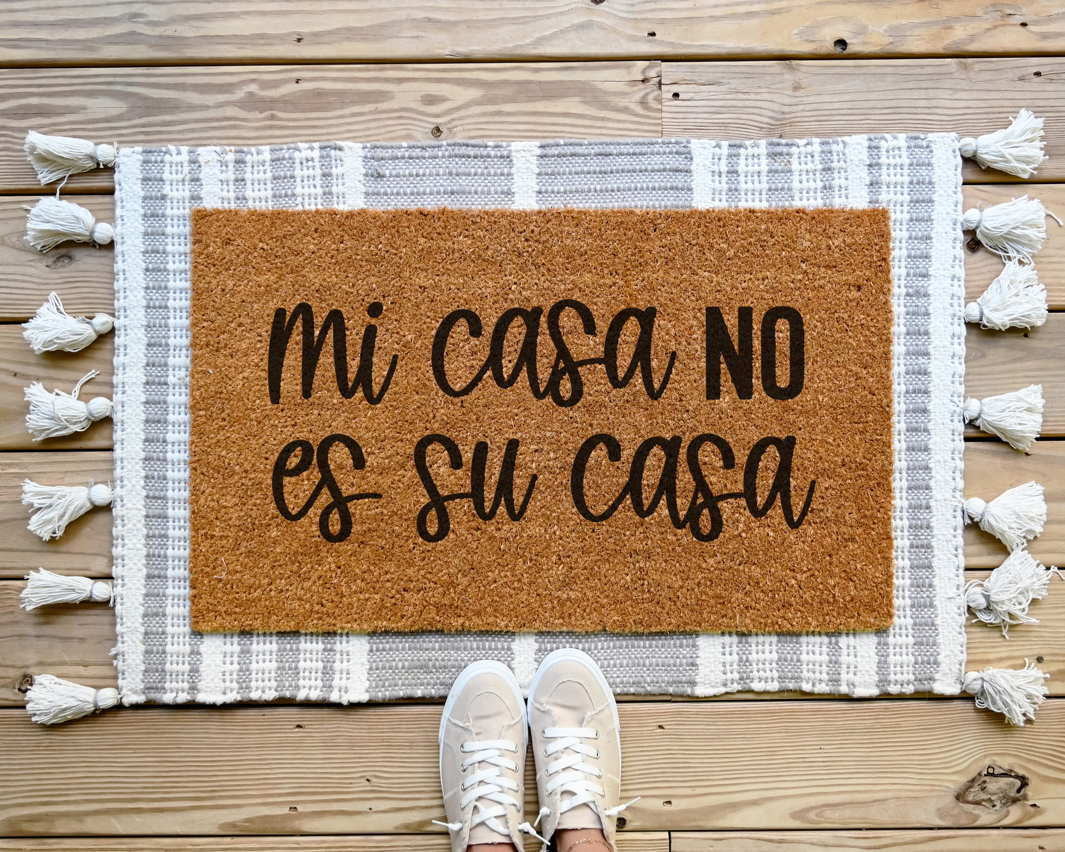 Mi Casa No Es Su Casa Doormat.  Coir doormat.  Spanish doormat.