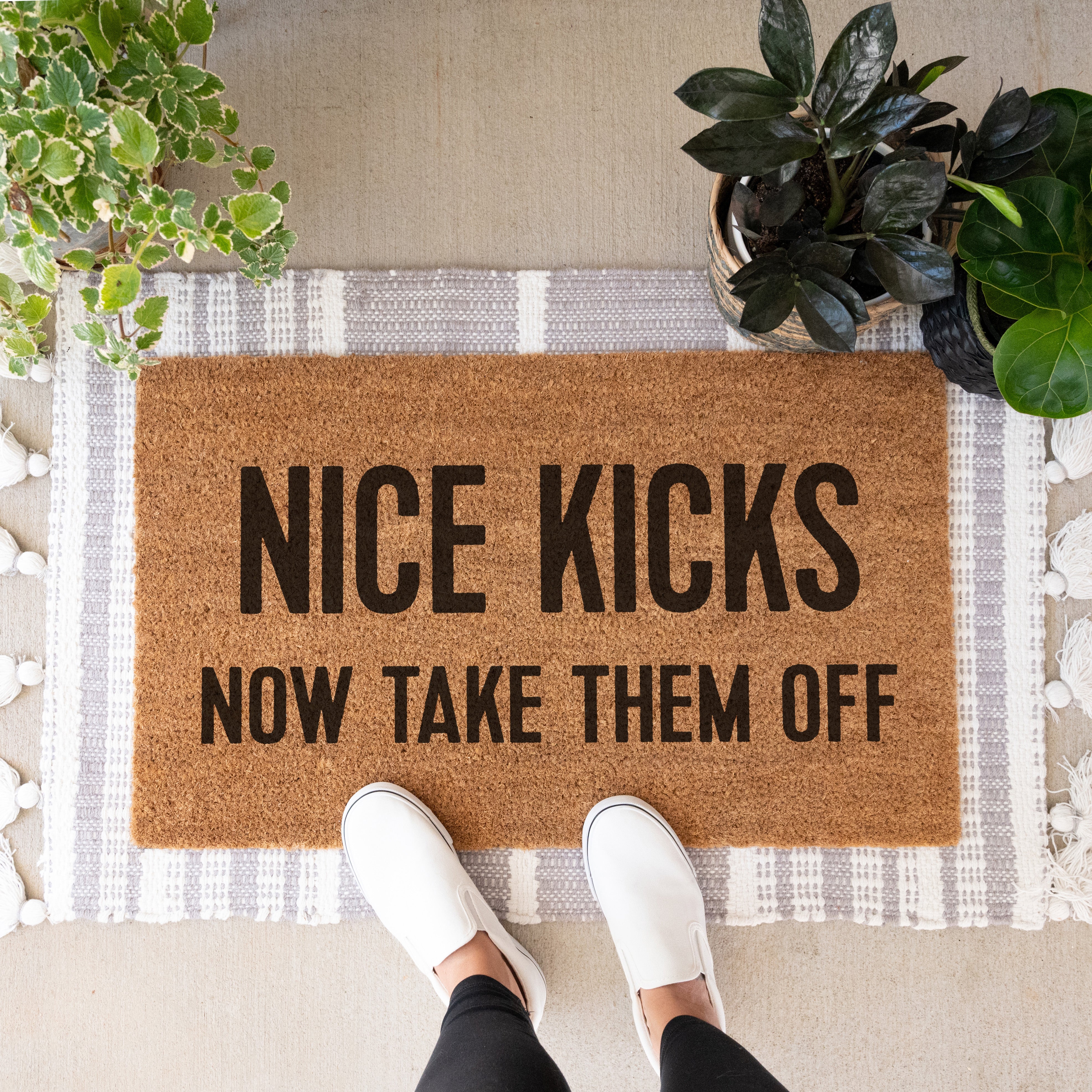 Nice Kicks, Now Take Them Off Doormat - Hamlin Row