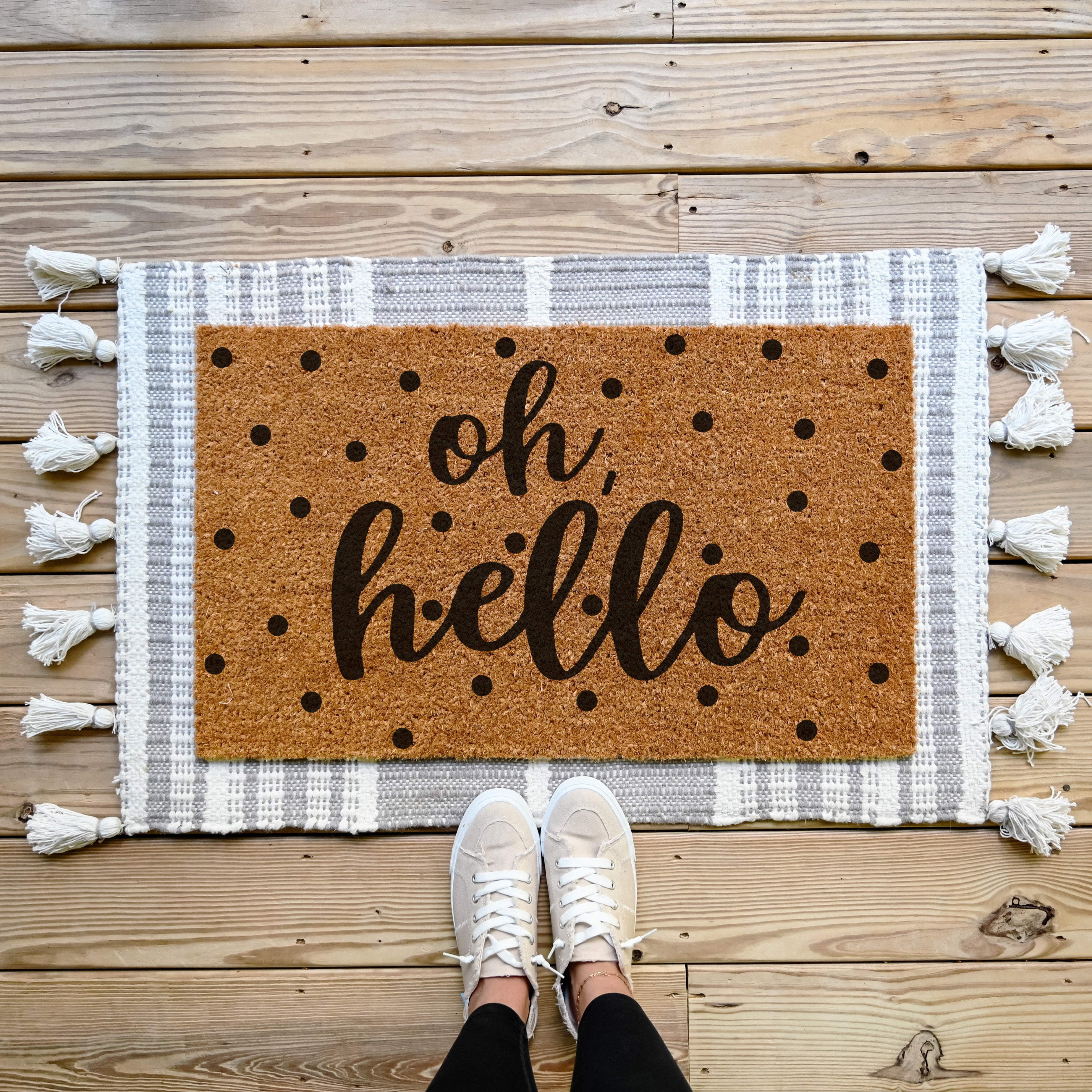 Oh, Hello Doormat.  Coir doormat.  Welcome doormat.