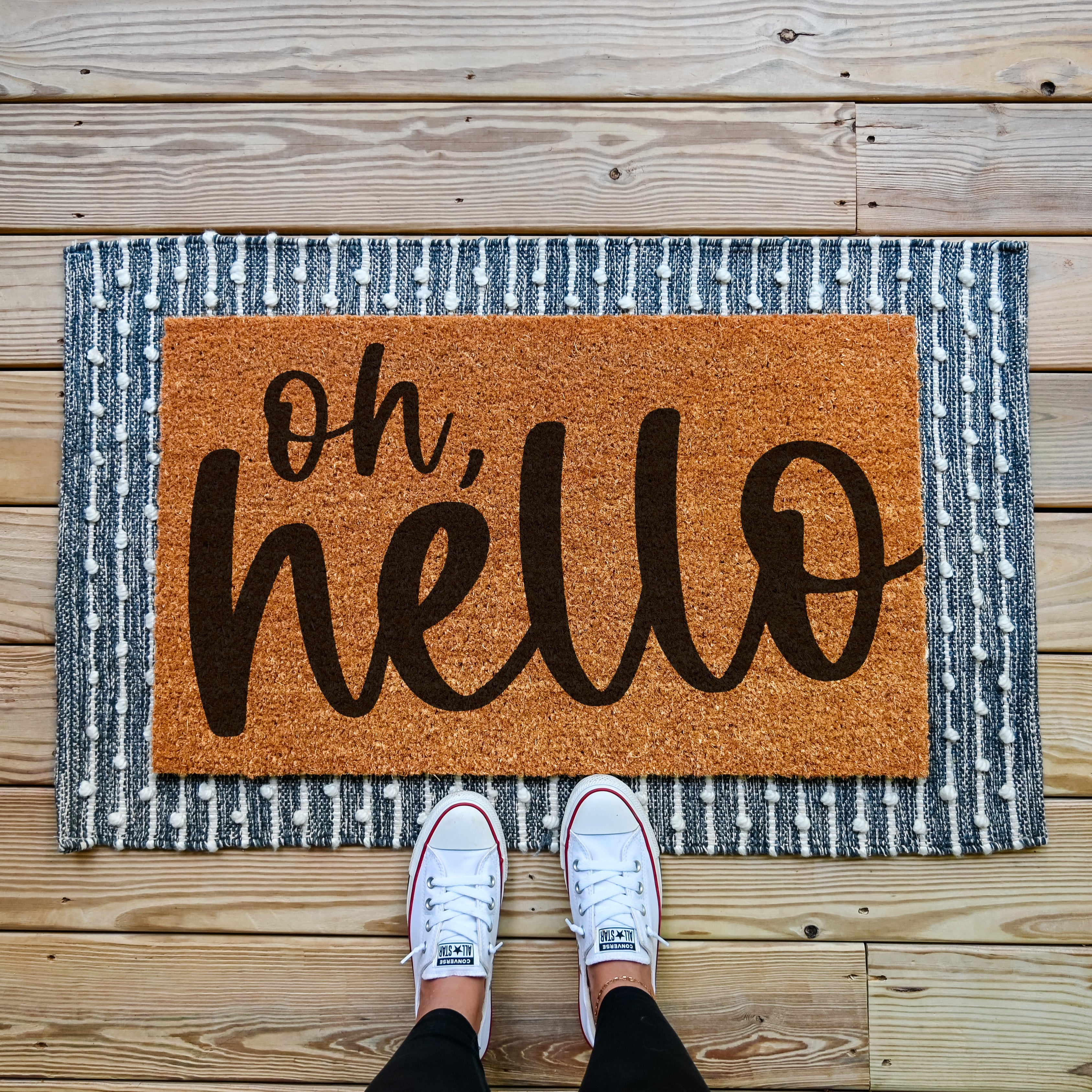 Oh, Hello Doormat.  Coir doormat.  Welcome doormat.