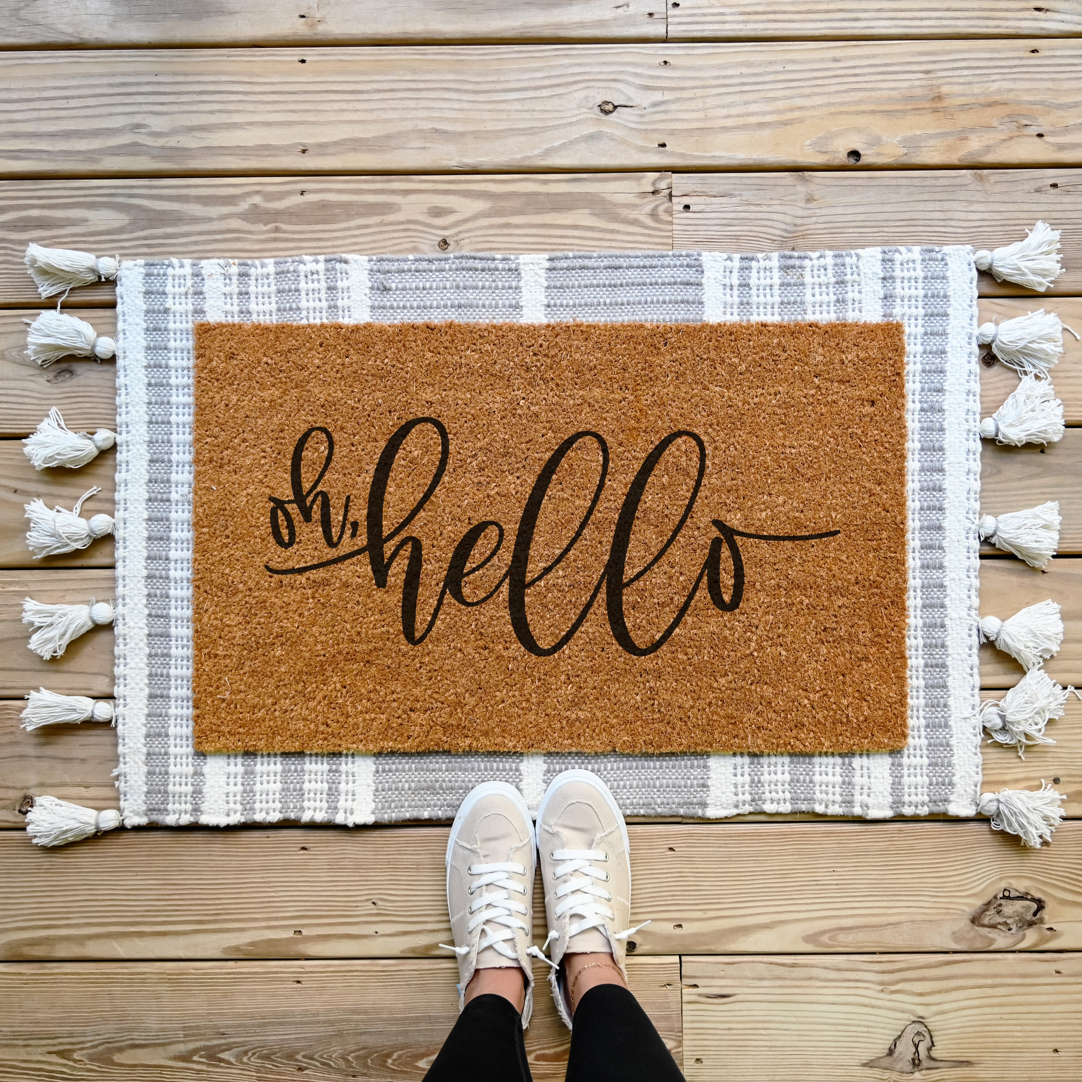 Oh, Hello Doormat.  Coir doormat. Welcome Doormat.