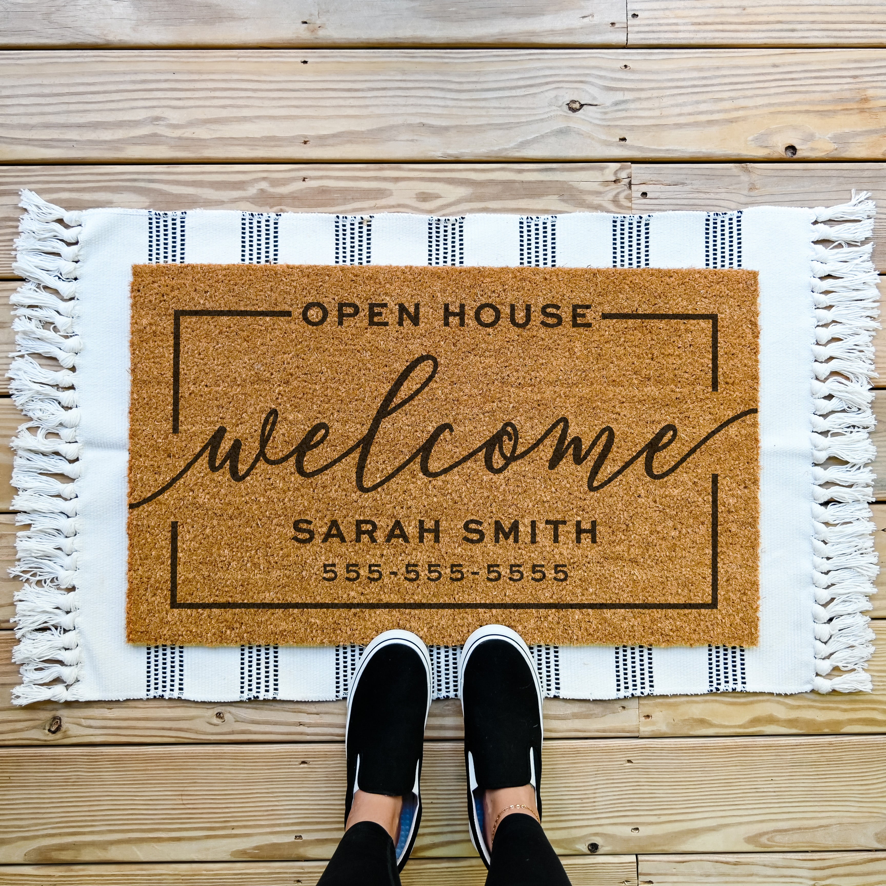 Open House Welcome Doormat - Hamlin Row