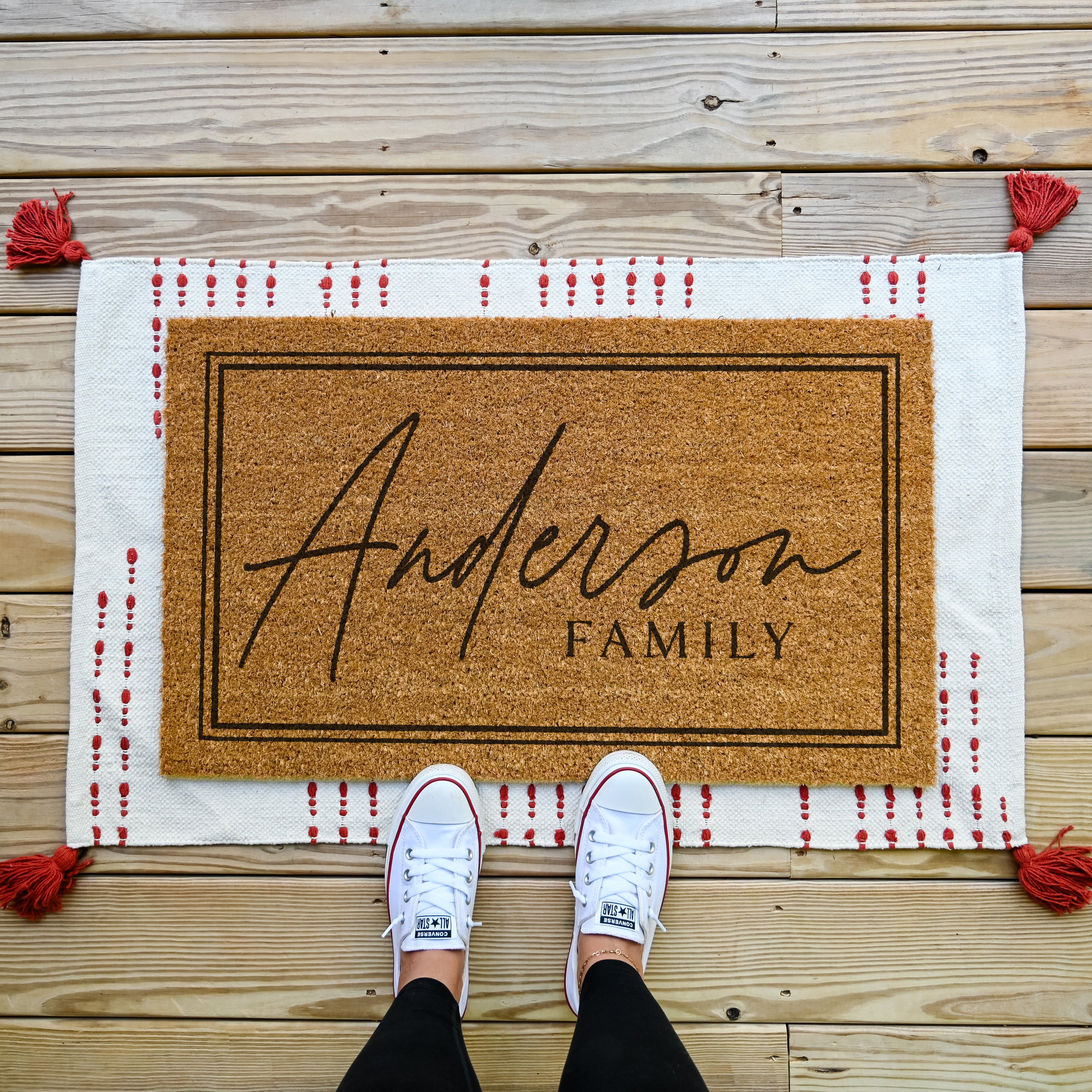 Personalized Doormat. Family Doormat. Coir doormat.
