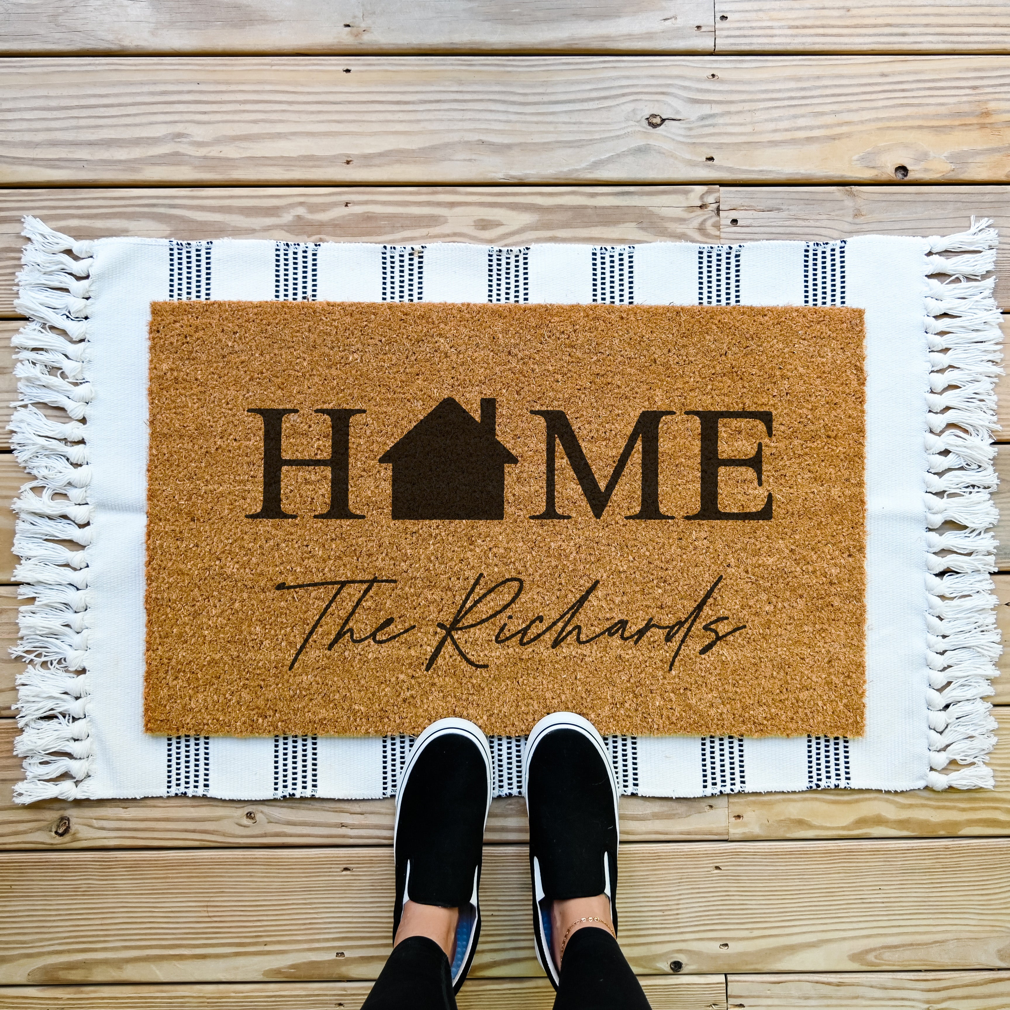 Personalized Home Doormat - Hamlin Row