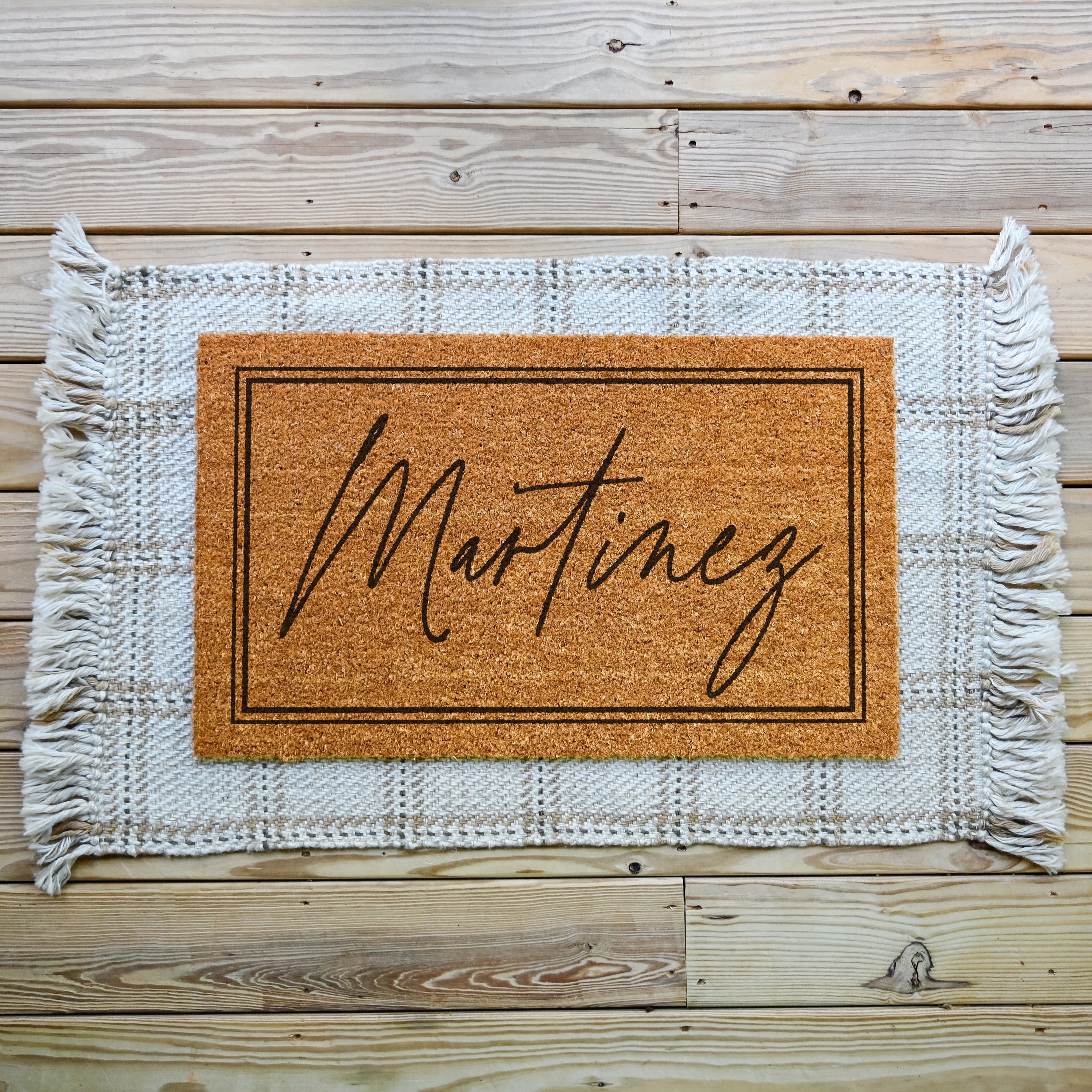 Personalized Doormat.  Coir Doormat