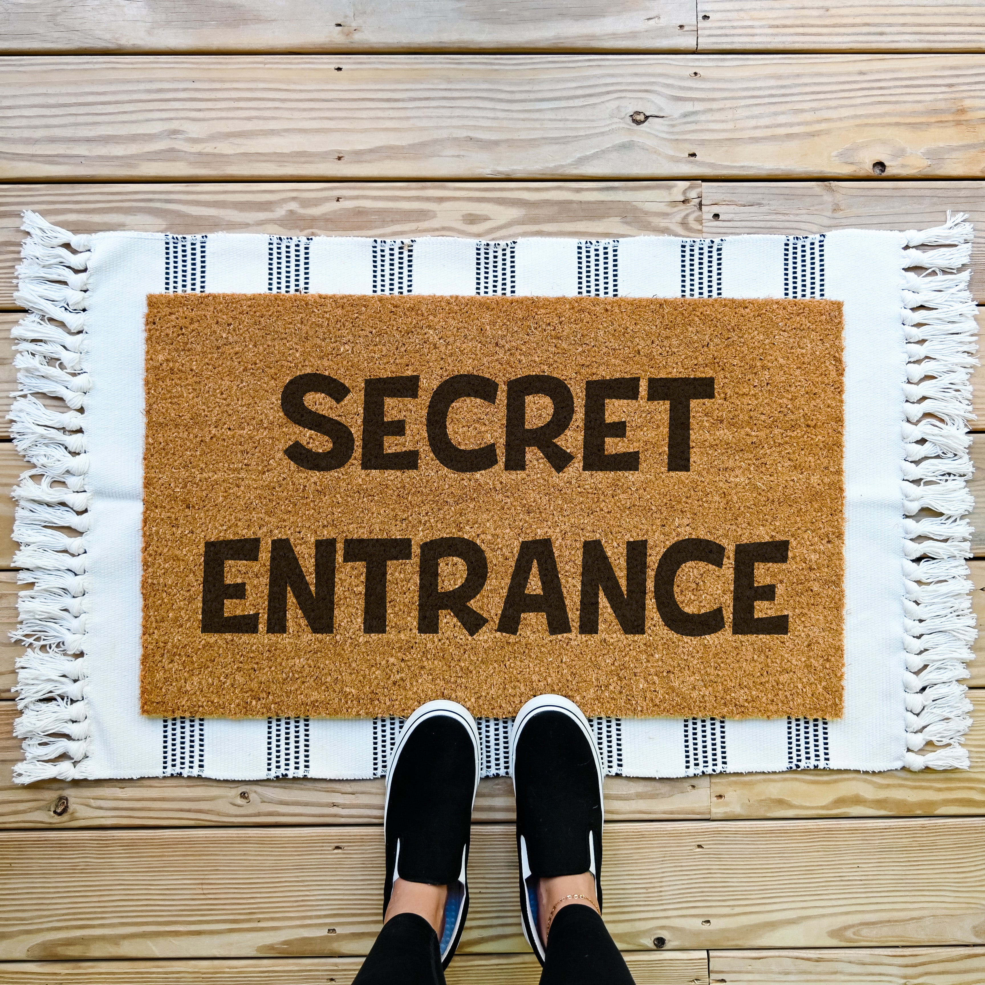 Secret Entrance Doormat - Hamlin Row