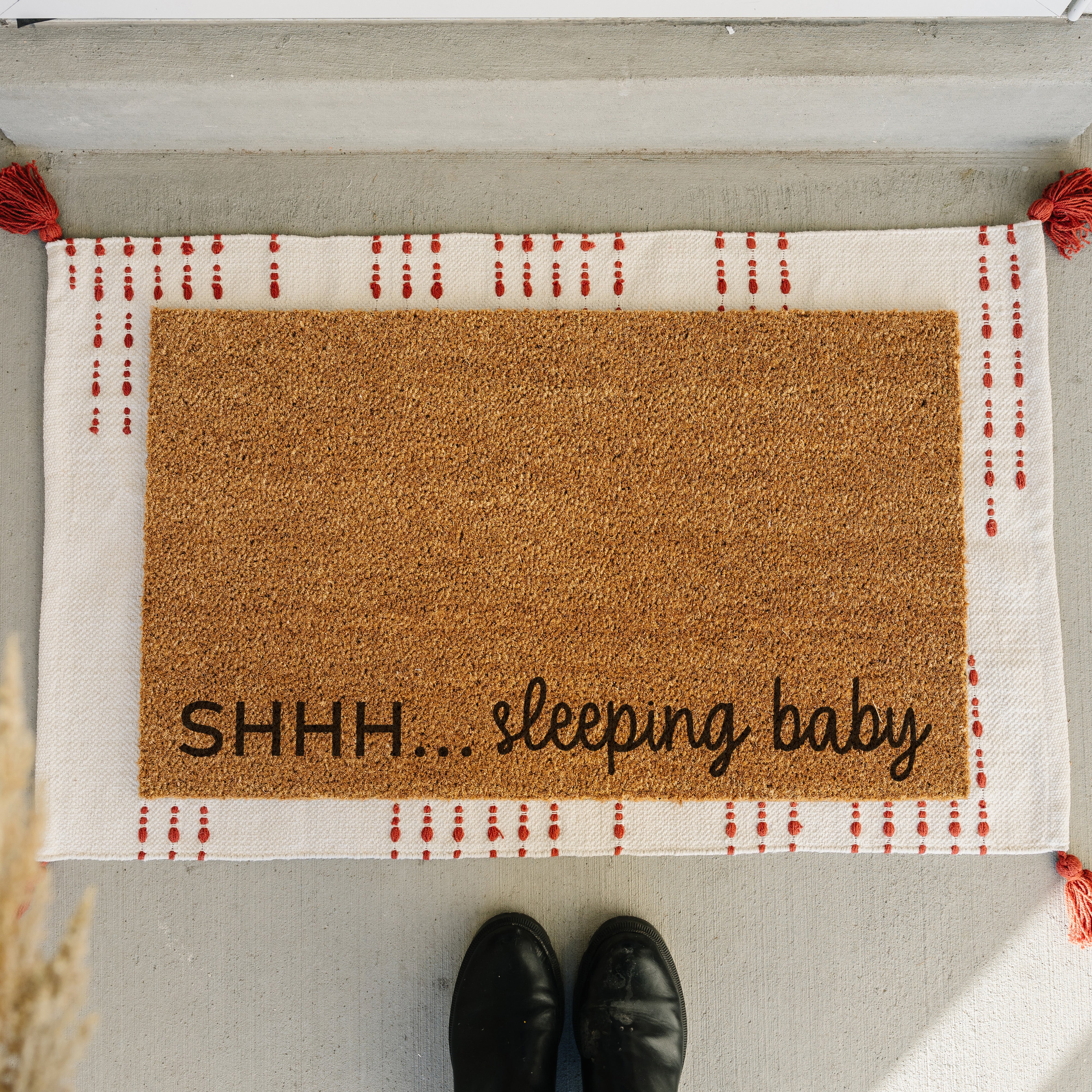 Shhh... Sleeping Baby Doormat