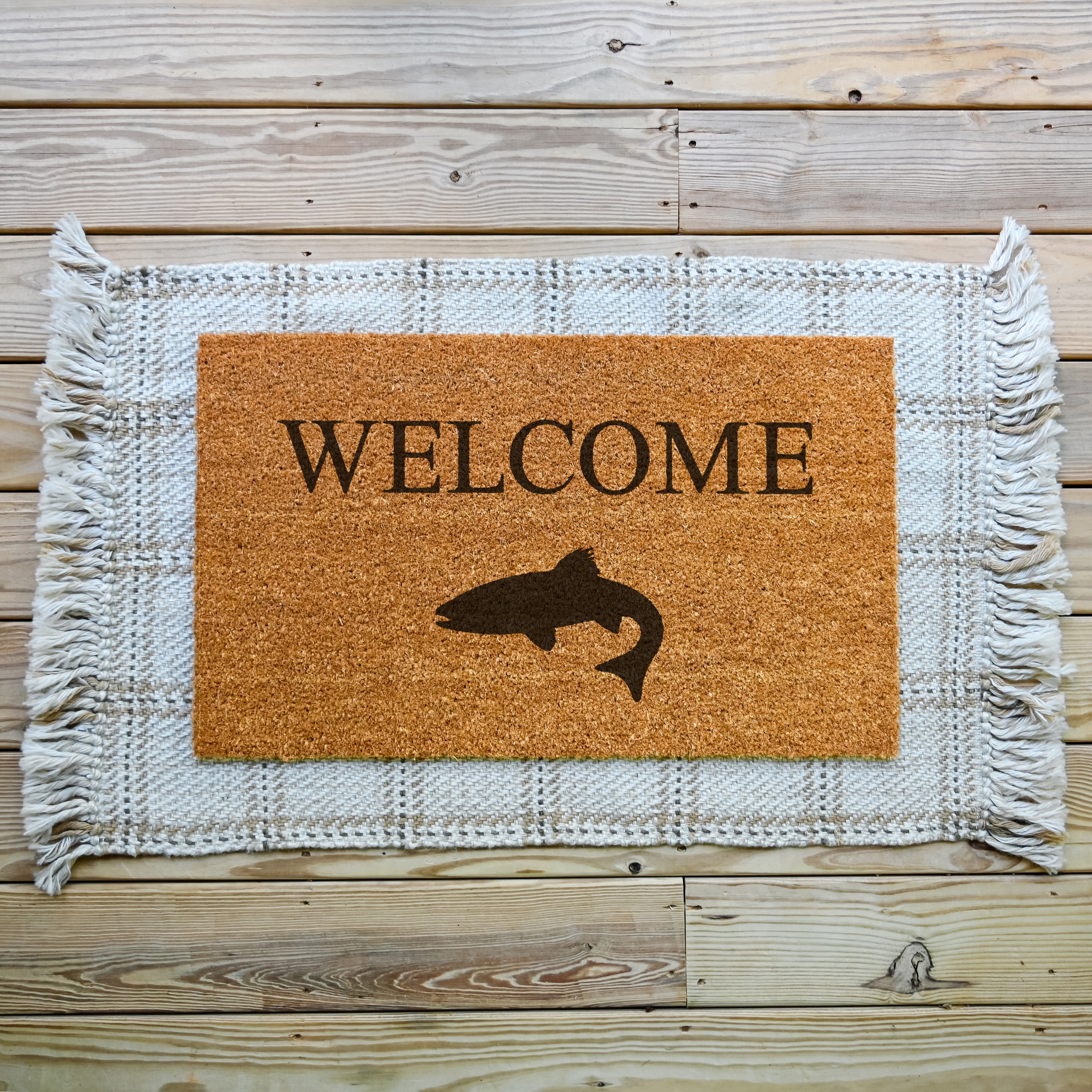 Welcome Fish Doormat - Hamlin Row