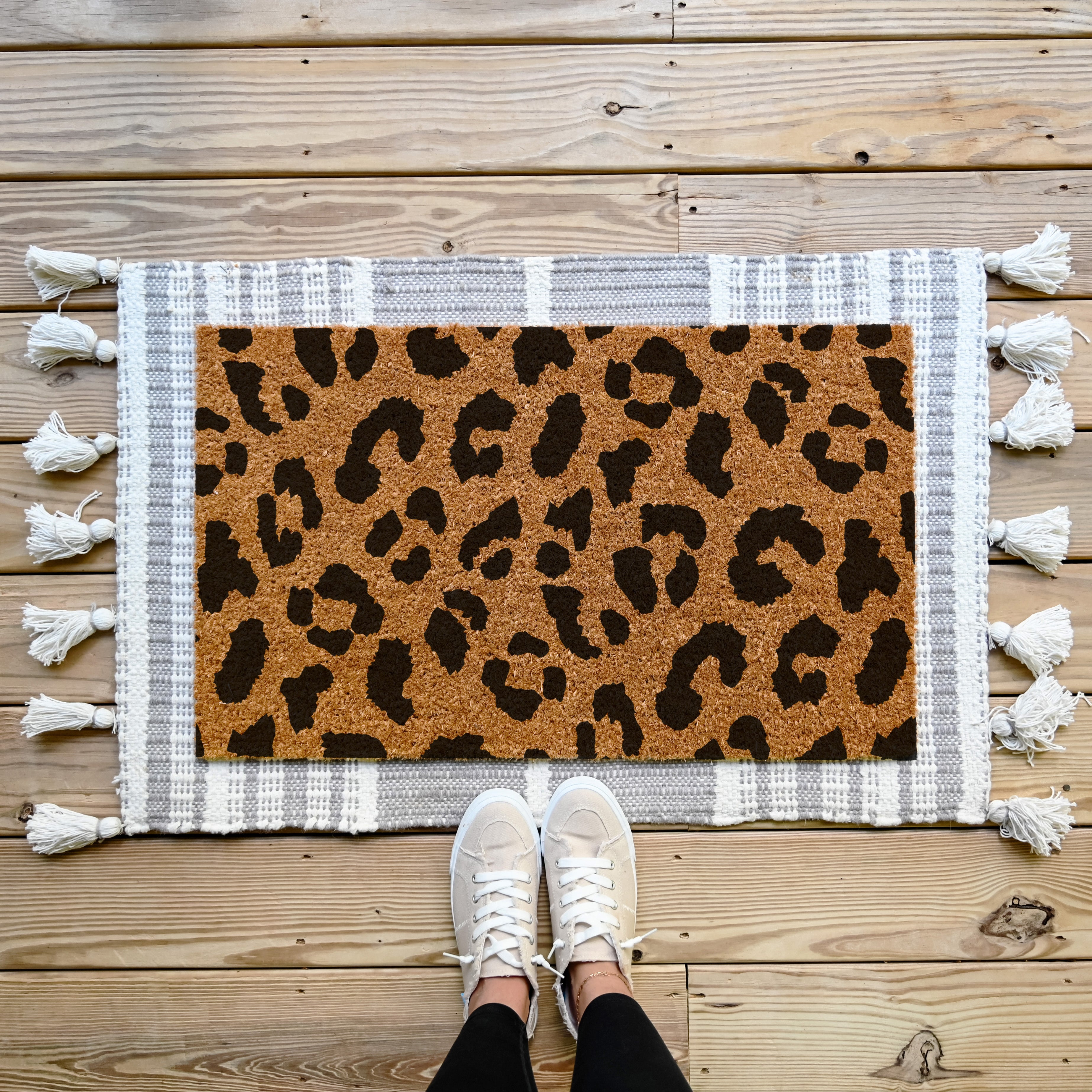 Animal Print Doormat.  Coir Doormat