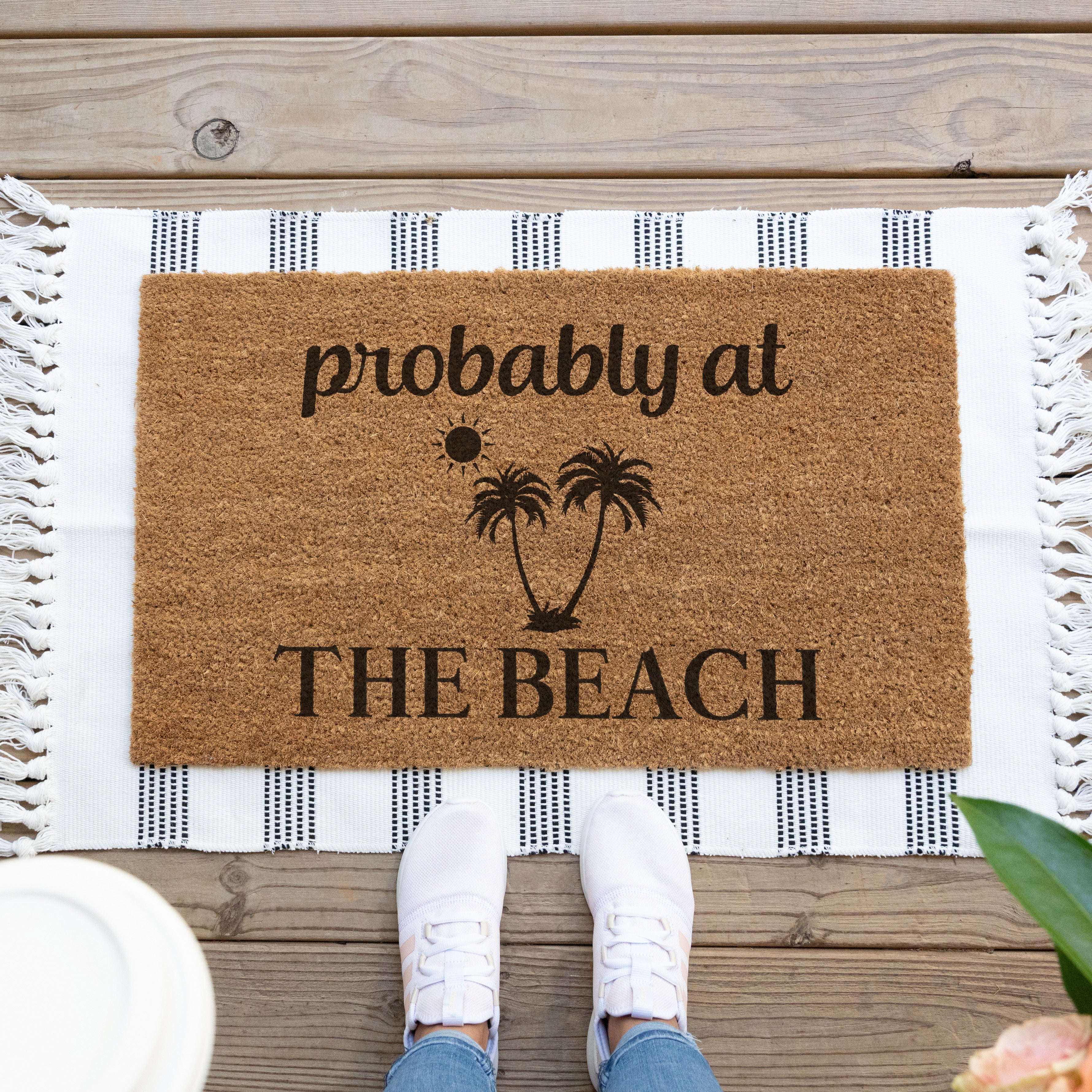 Probably At The Beach Doormat - Hamlin Row