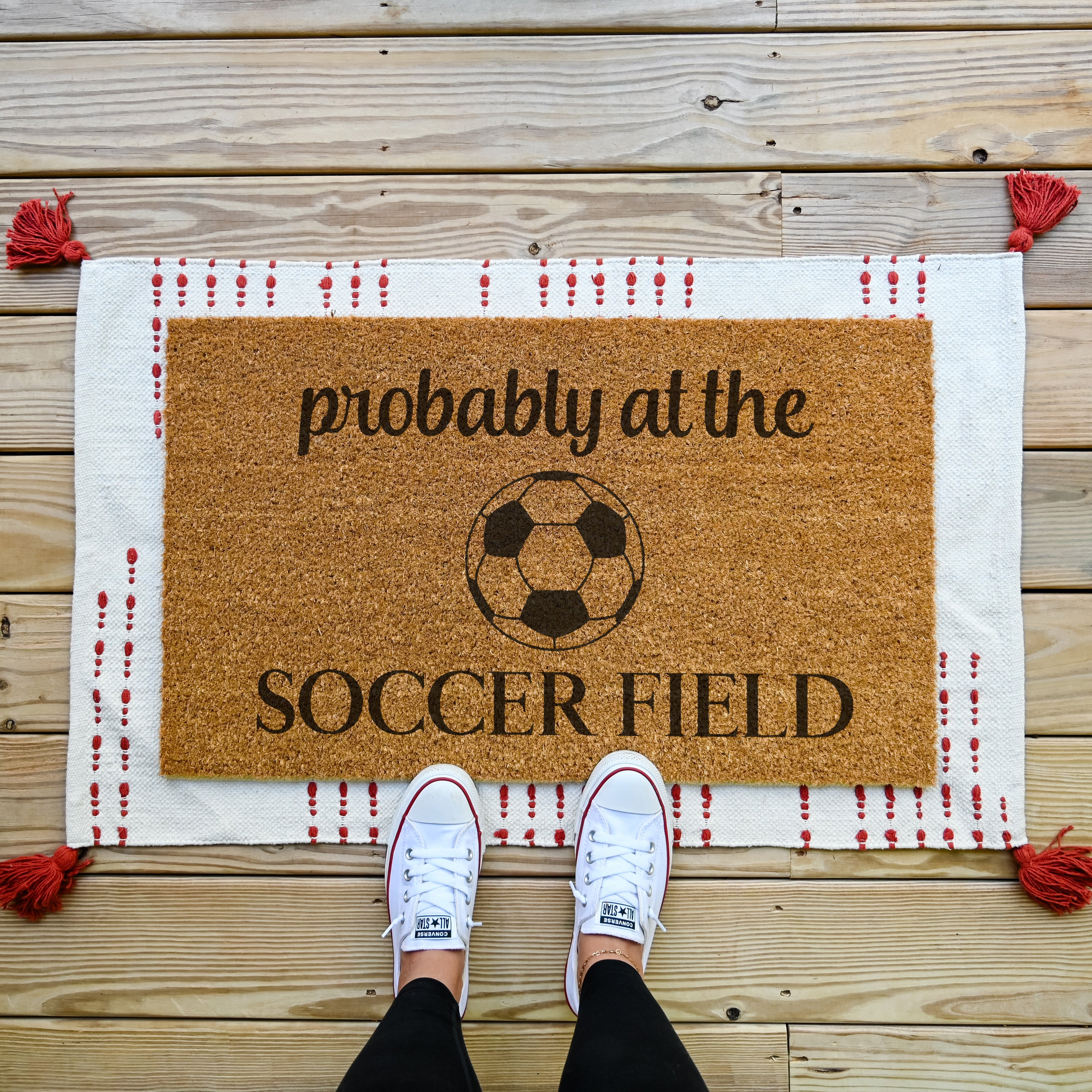 Probably At The Soccer Field Doormat - Hamlin Row