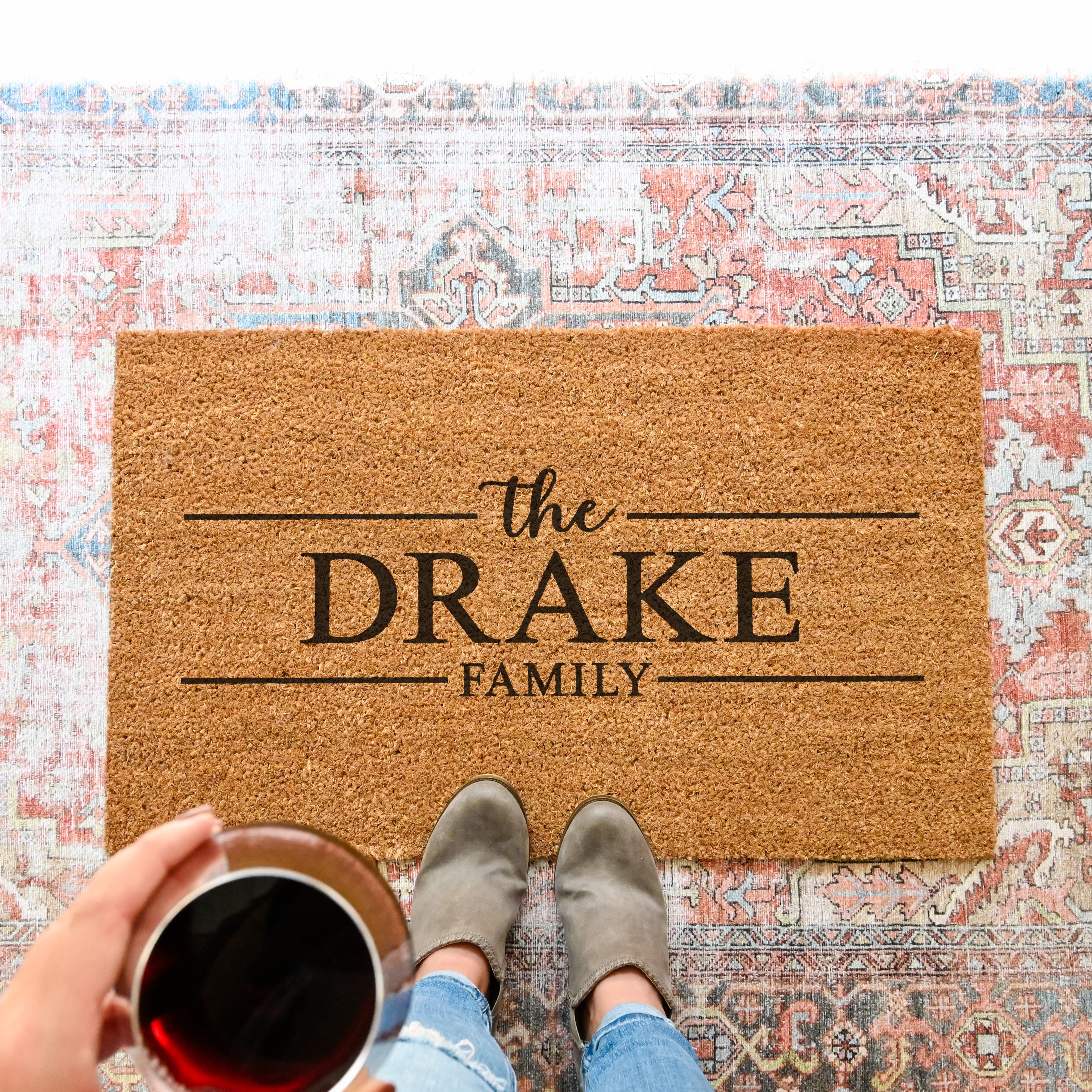 Customized Last Name Family Doormat