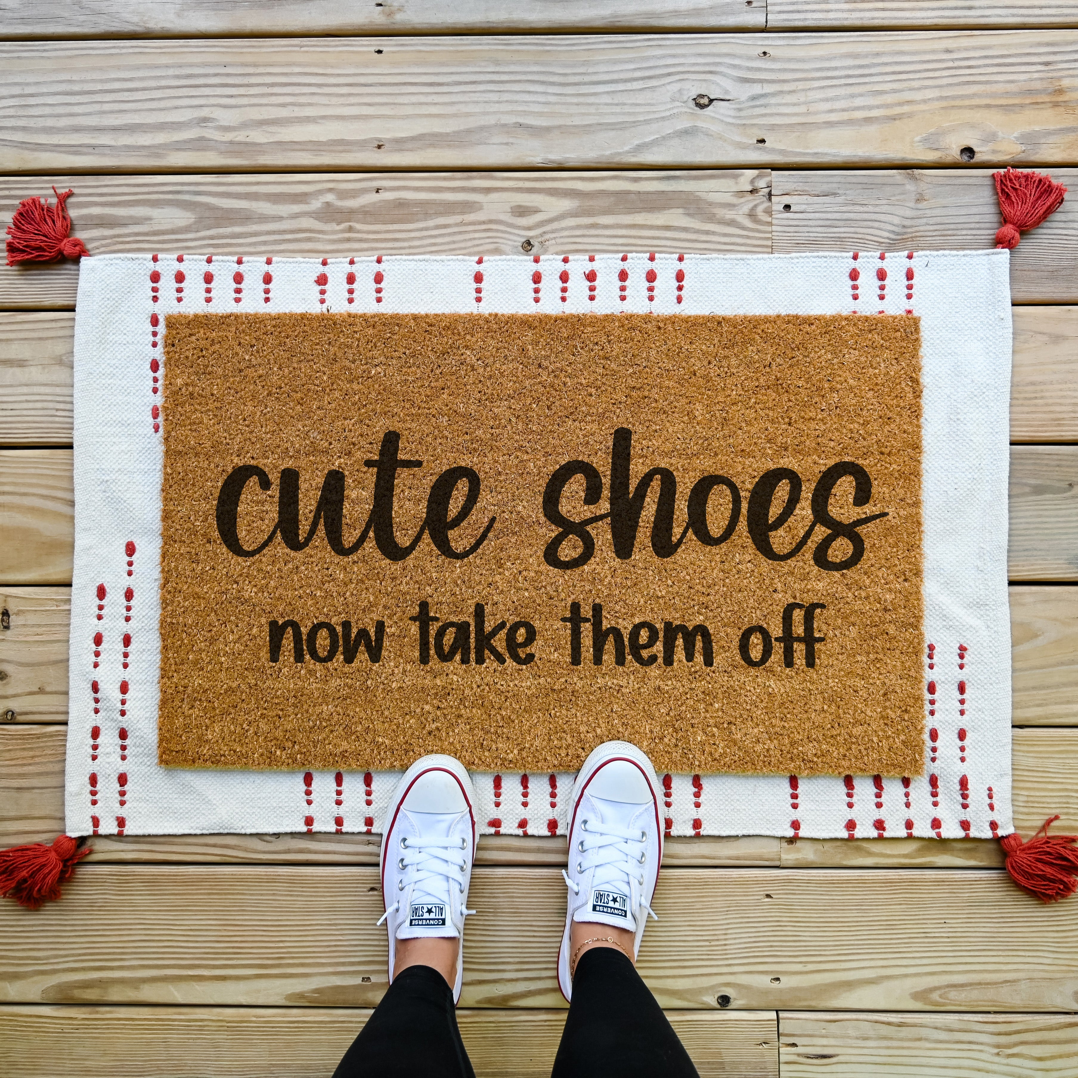 Cute Shoes, Now Take Them Off Doormat - Hamlin Row