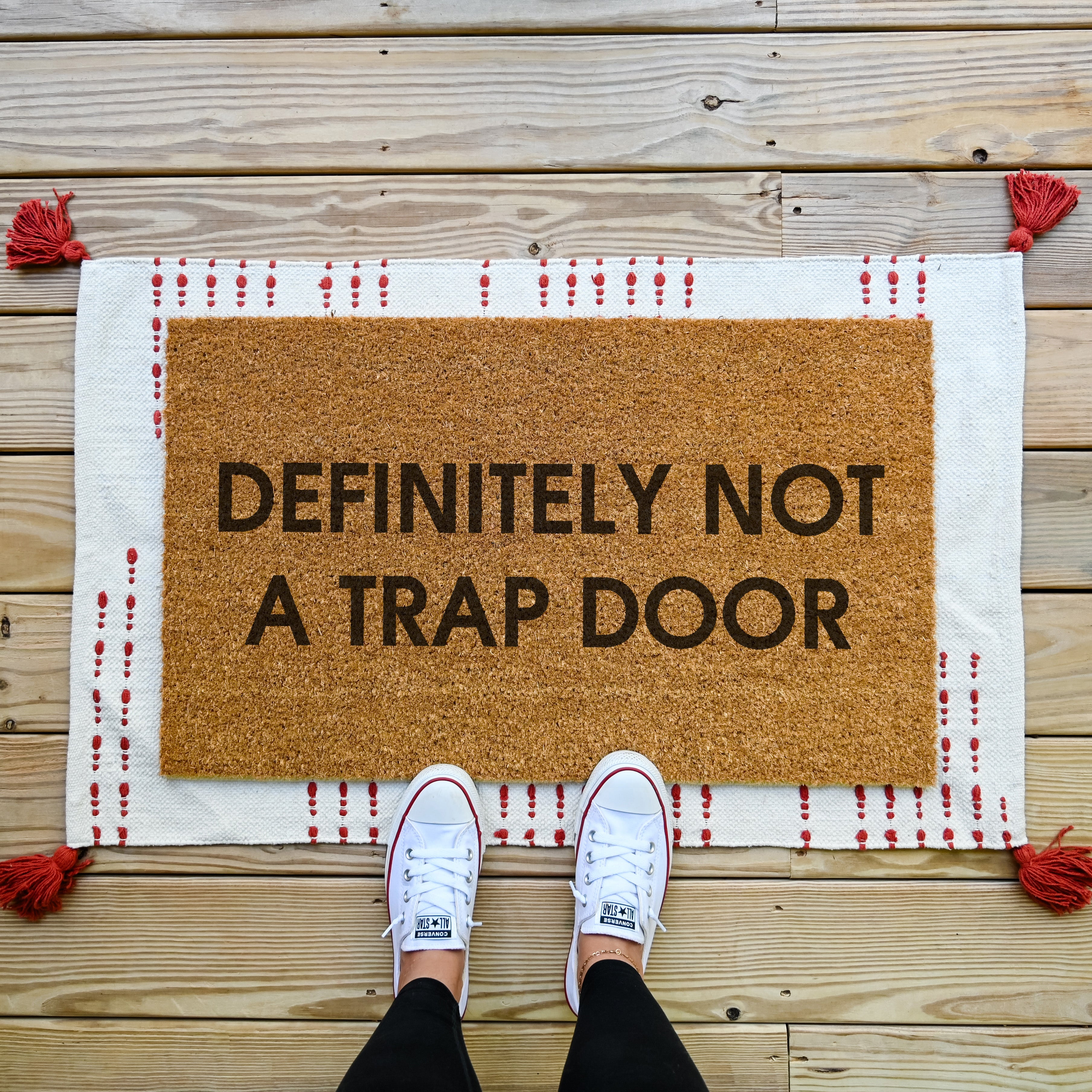 Definitely Not A Trap Door Doormat