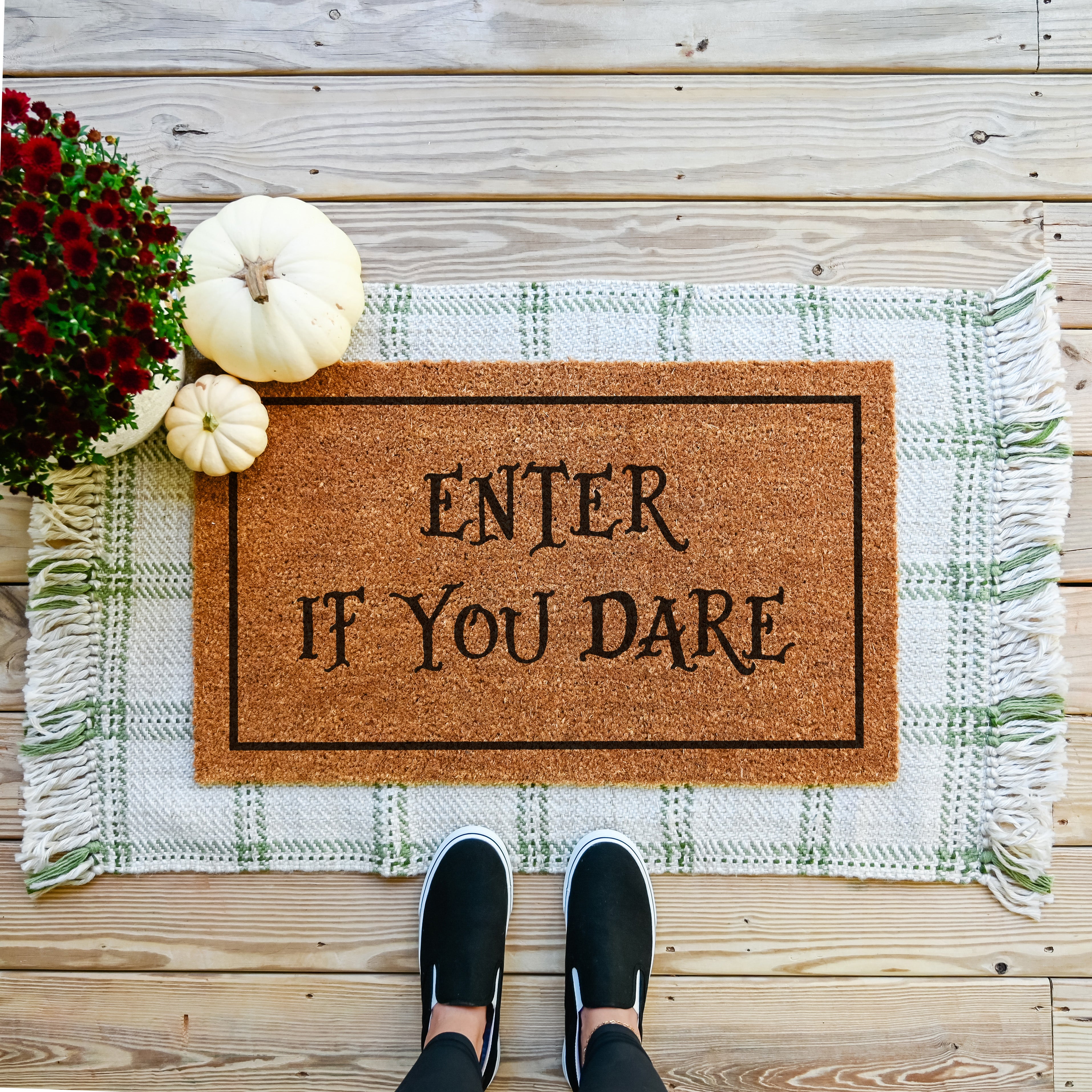 Enter If You Dare Doormat - Hamlin Row