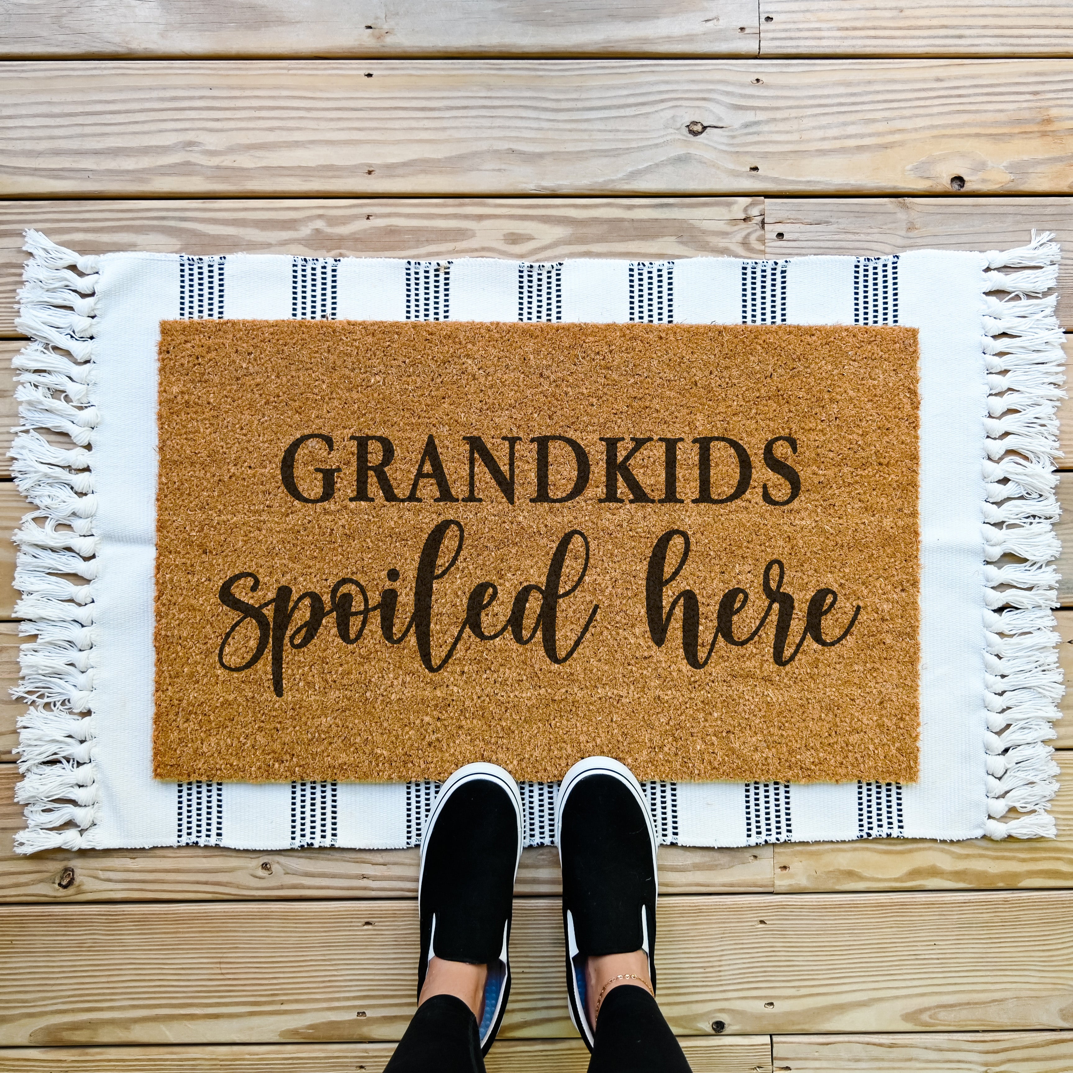 Grandkids Spoiled Here Grandparents Doormat