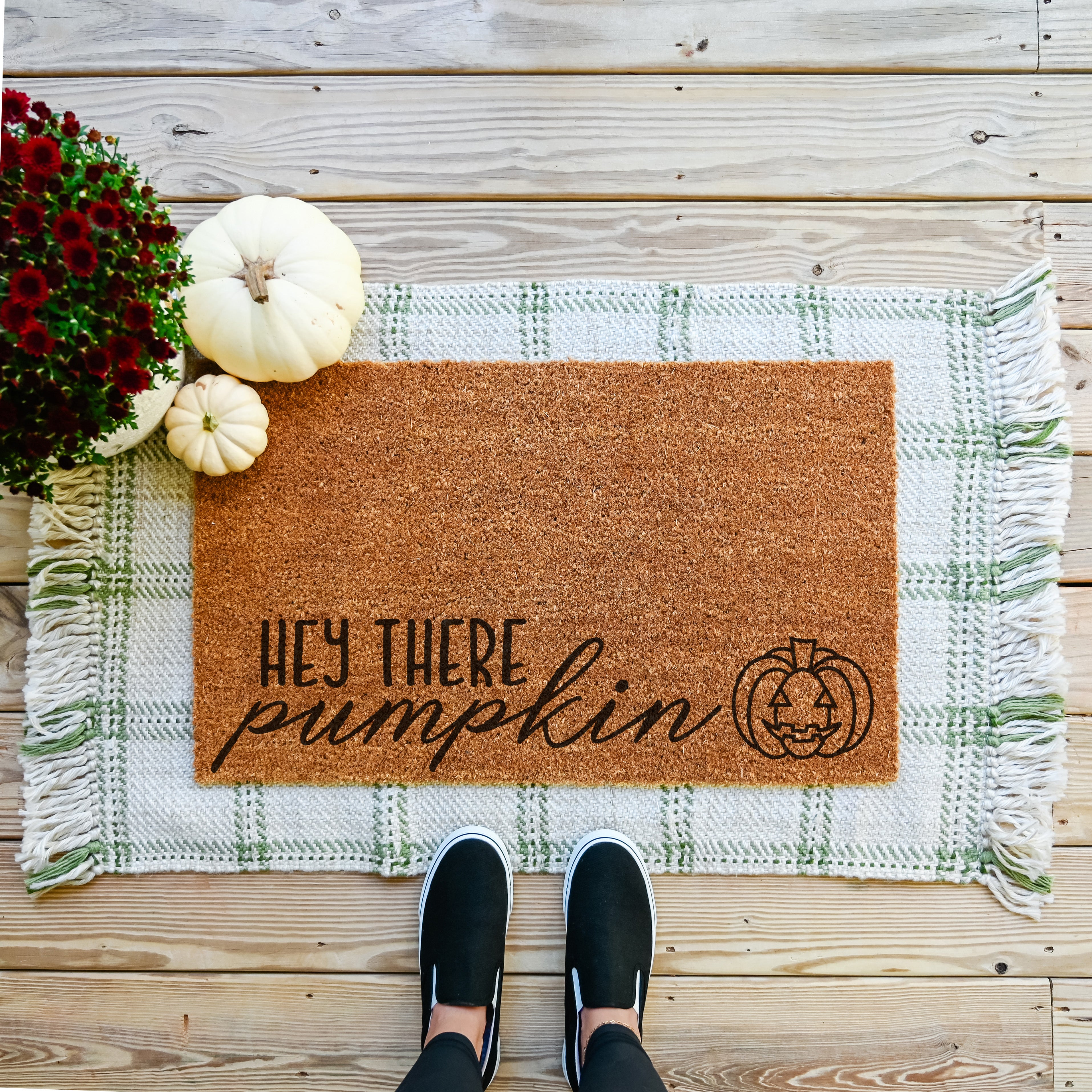 Hey There Pumpkin Door Mat - Hamlin Row