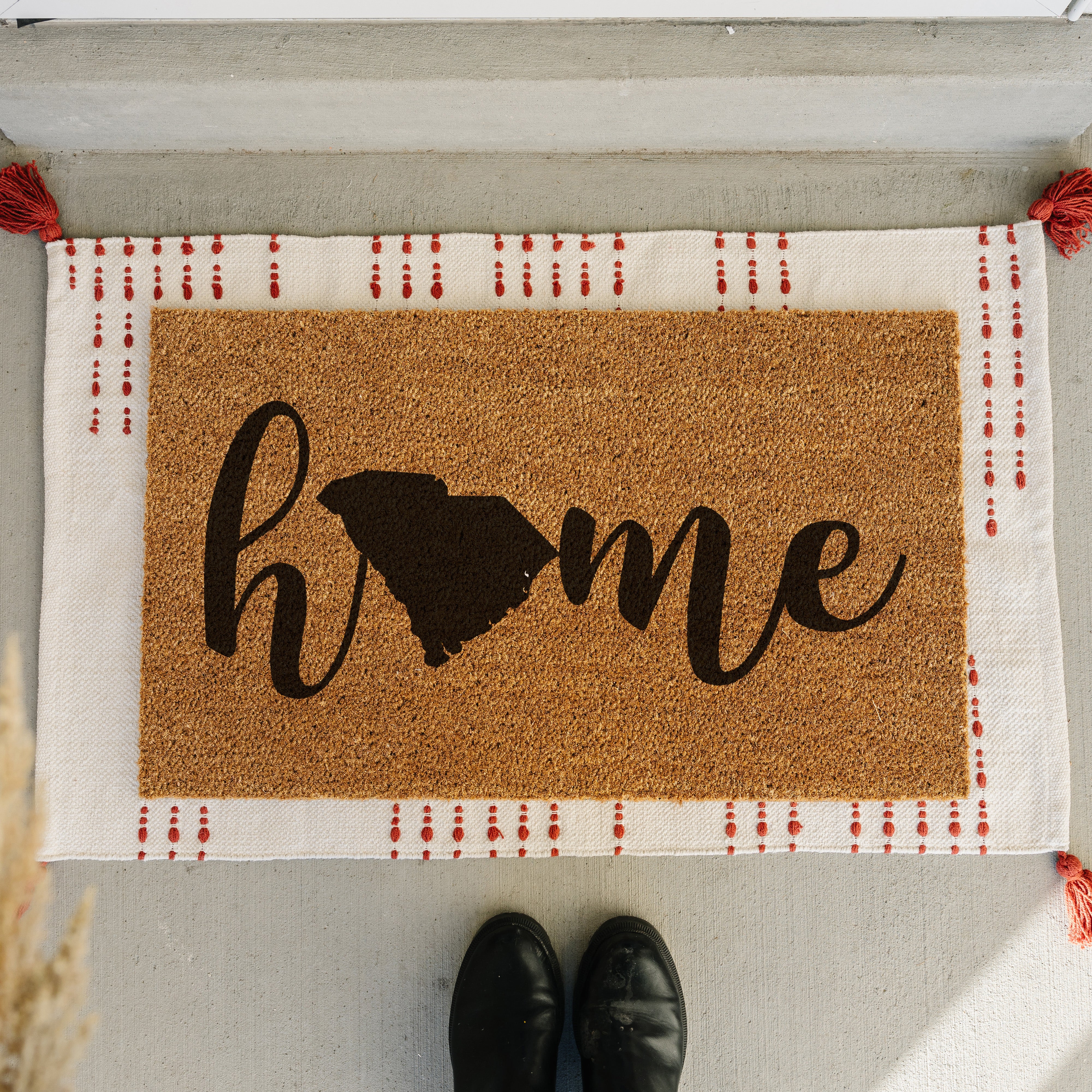 Home State Doormat.  Coir doormat.