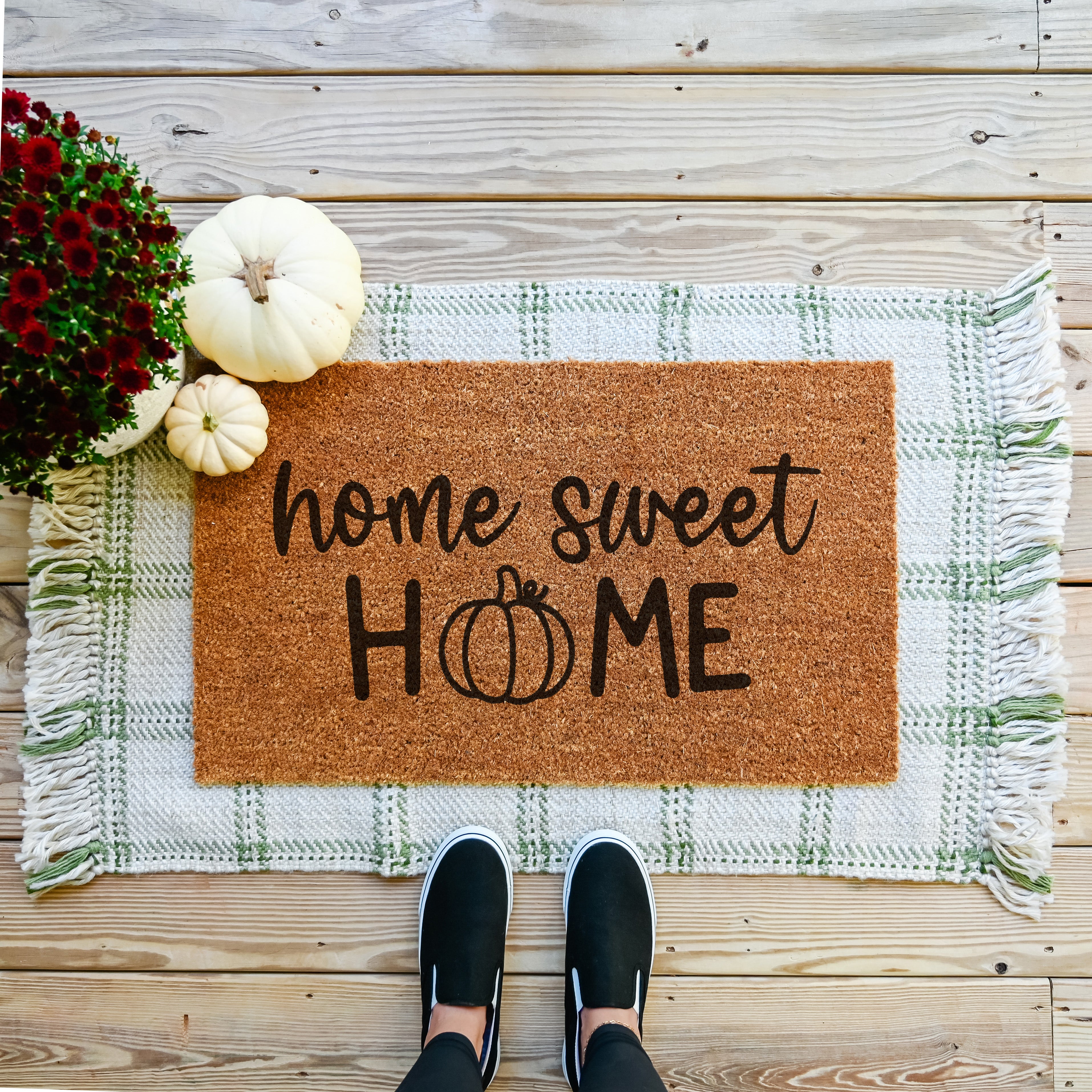Home Sweet Home Pumpkin Doormat