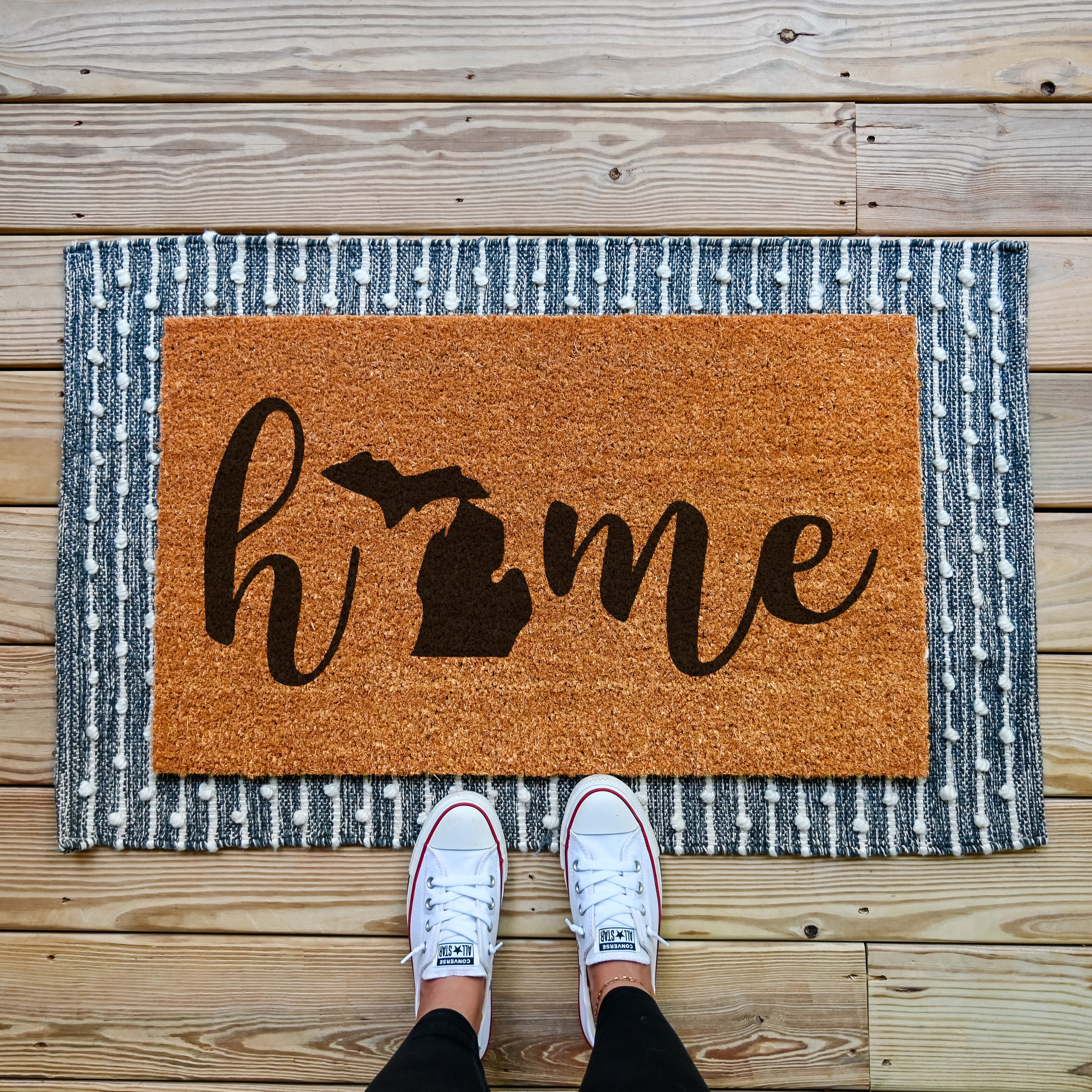 Home State Doormat.  coir doormat.