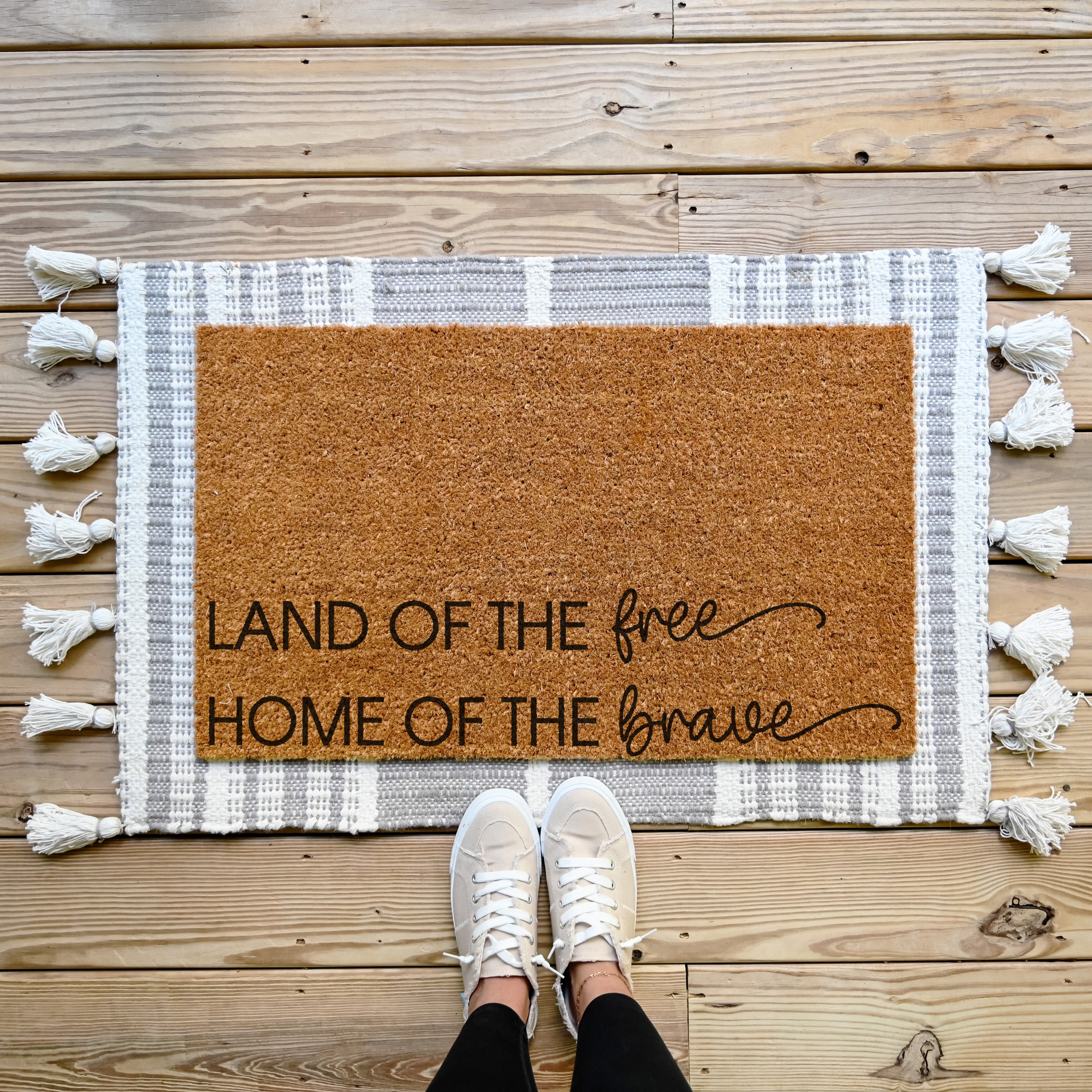 Land of the Free Home of the Brave Doormat