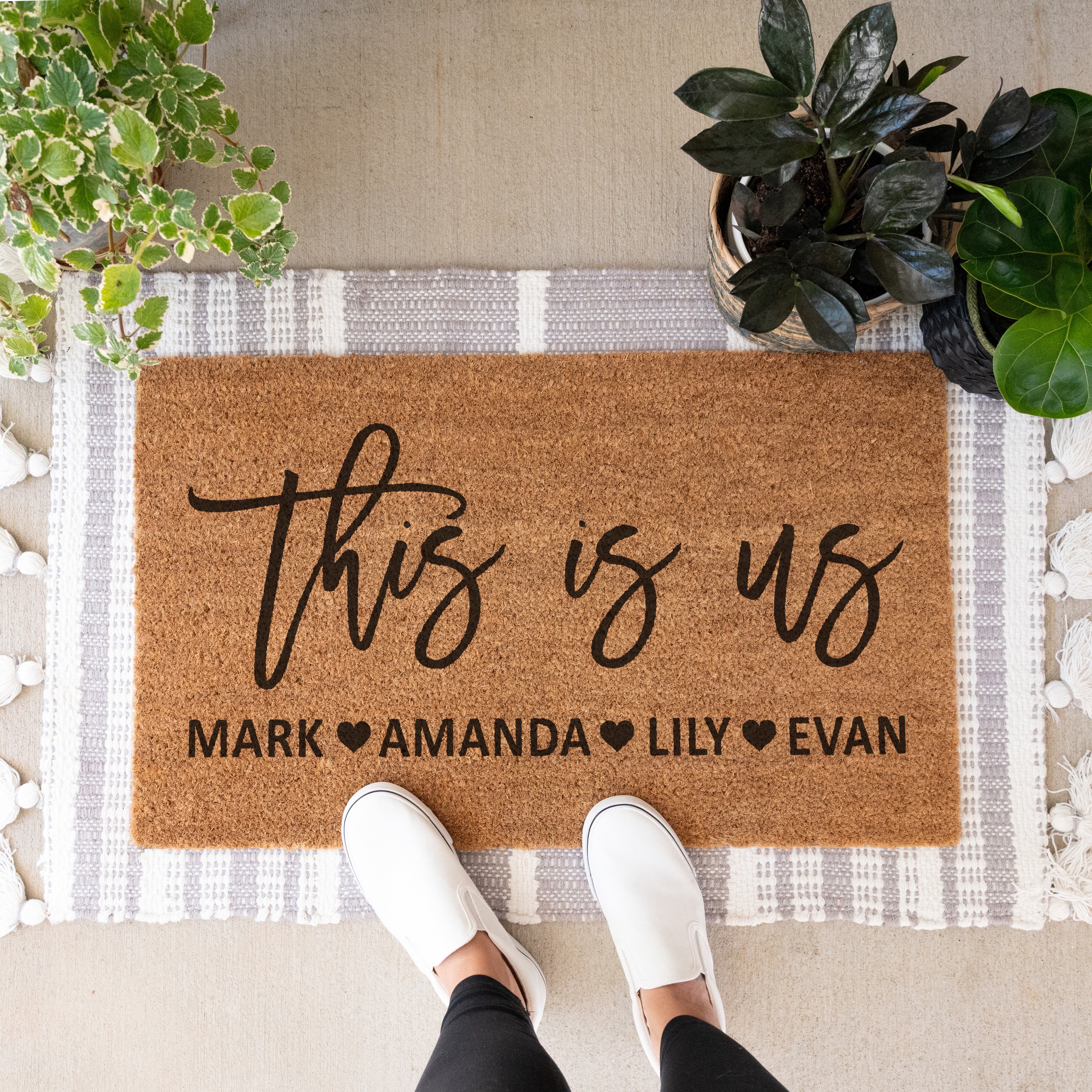 This Is Us Doormat.Doormat Welcome Mat Door Mat Front Door Mat Entry Mat Outdoor Doormat Indoor Doormat Entryway Mat Personalized Custom Stylish Modern Durable Anti-Slip Mat Non-Slip Doormat Slip-Resistant Weatherproof Clean Easy to Maintain Natural Fiber Doormat Coir Doormat Rubber Doormat Heavy-Duty Low-Profile Farmhouse Farmhouse Décor Gift Rustic Doormat Jute Doormat Recycled Rubber Mat Seasonal Decorative Elegant Contemporary Patterned Geometric Extra-Large Colorful Porch Décor Front Porch Mat Home Déc