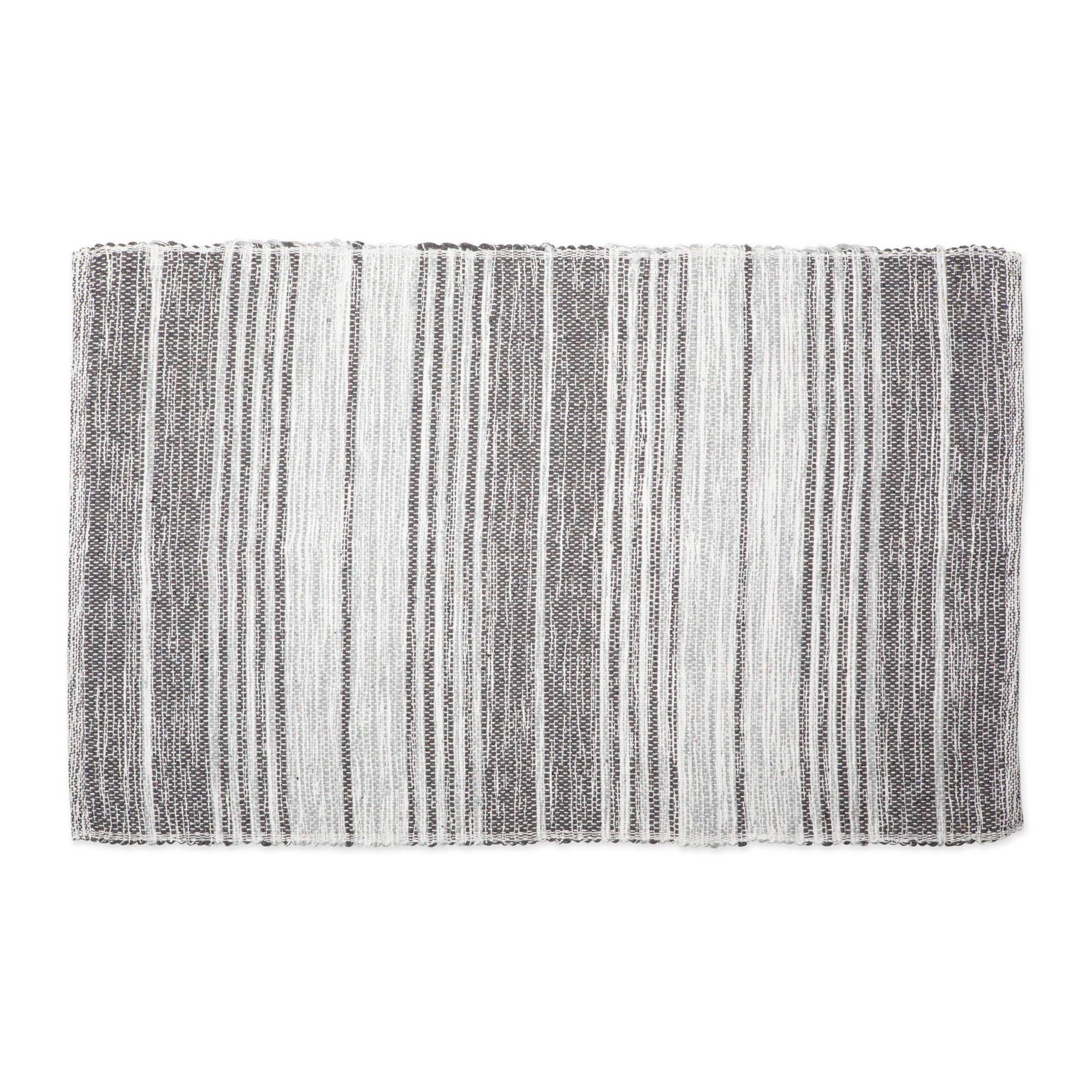 Variegated Gray Recycled Yarn Rug 2X3 Ft - Hamlin Row