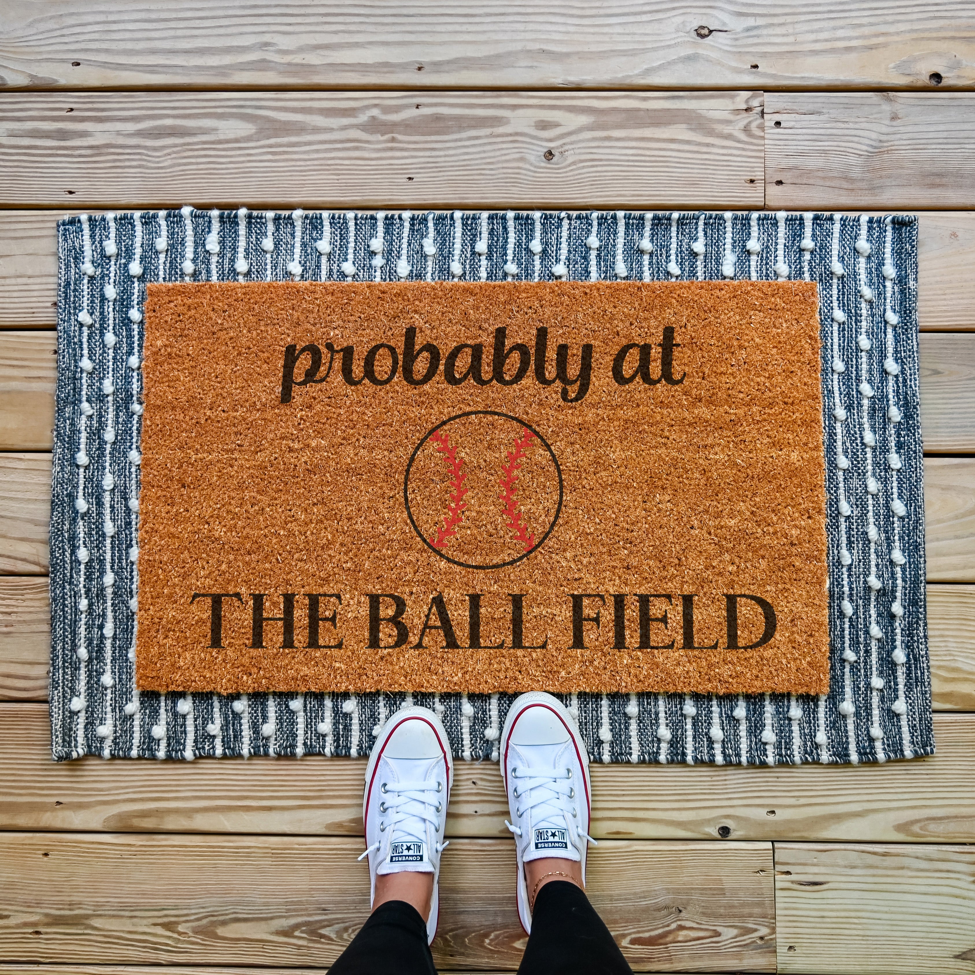 Probably At The Ball Field Doormat